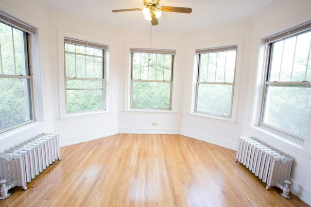 Hyde Park apartment for rent with bay windows