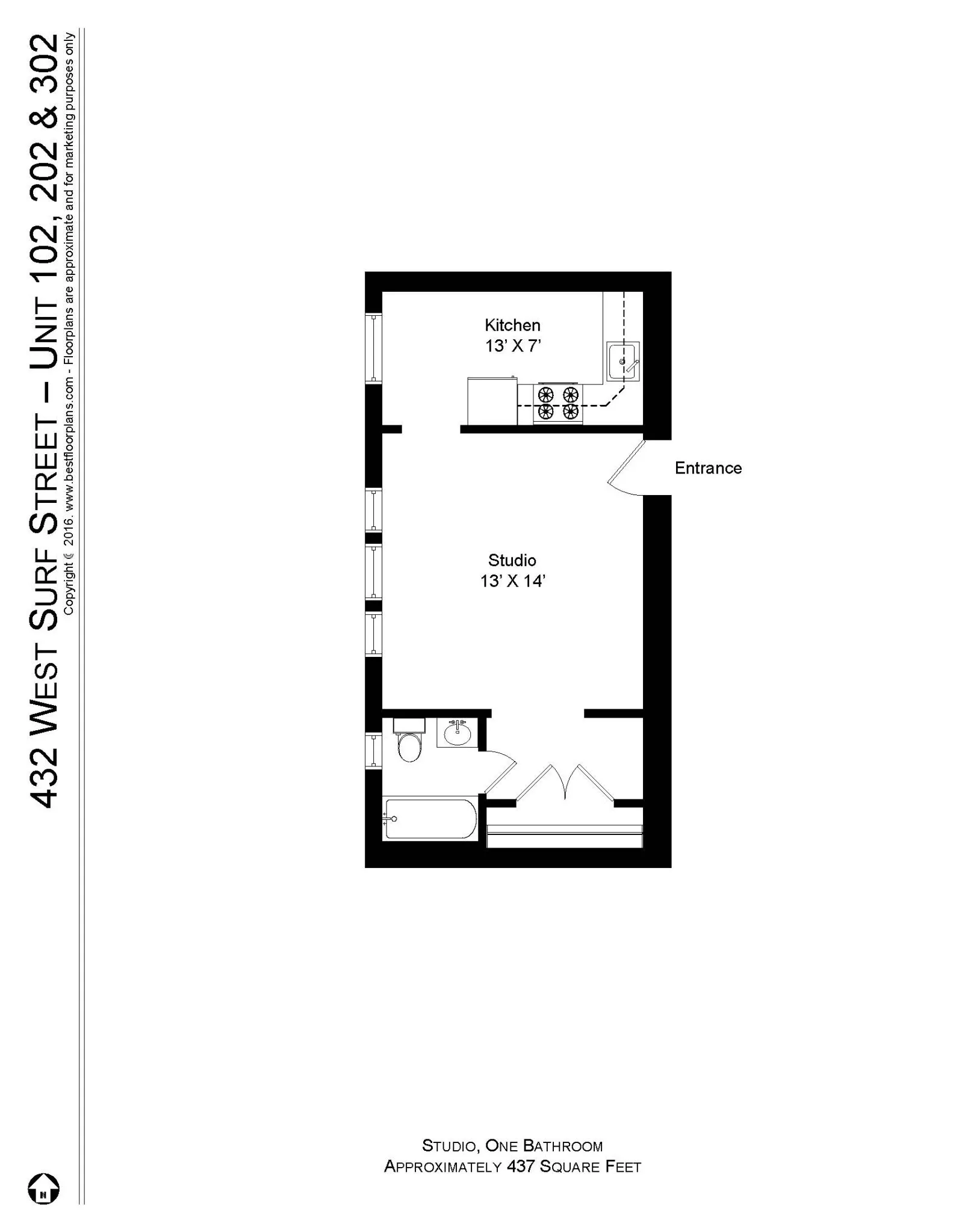 428 W Surf St, , 60657, USA 60657-unit#432-102-Chicago-IL