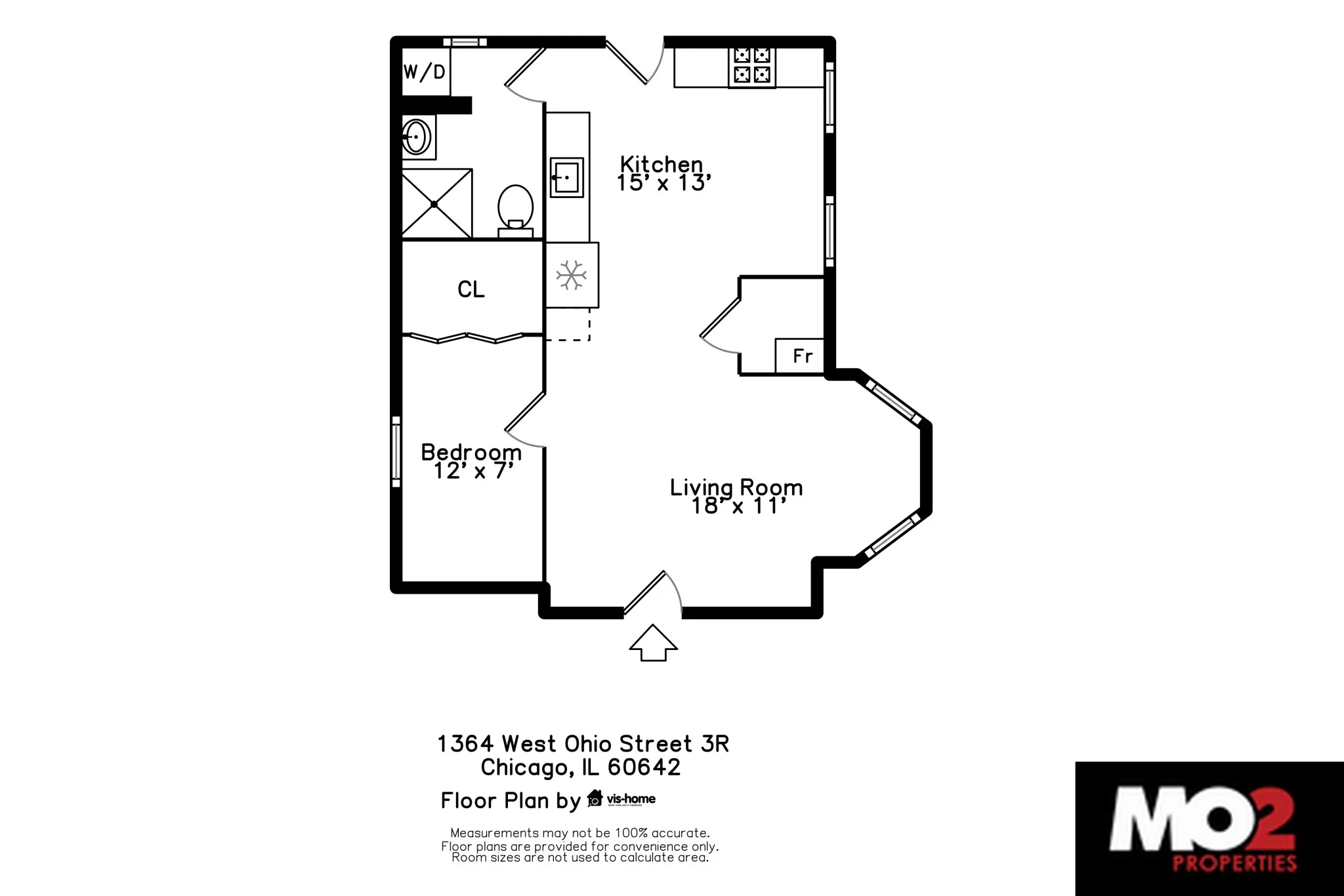 1364 W Ohio St, ,  60642, USA 60642-unit#3R-Chicago-IL