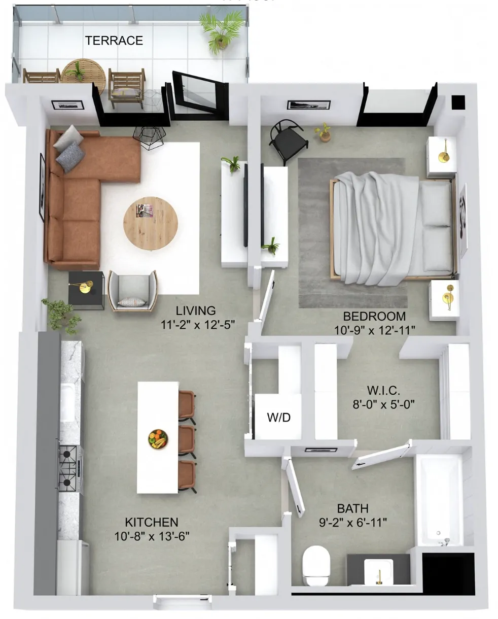 1220 W Jackson Blvd, ,  60607, USA 60607-unit#512-Chicago-IL