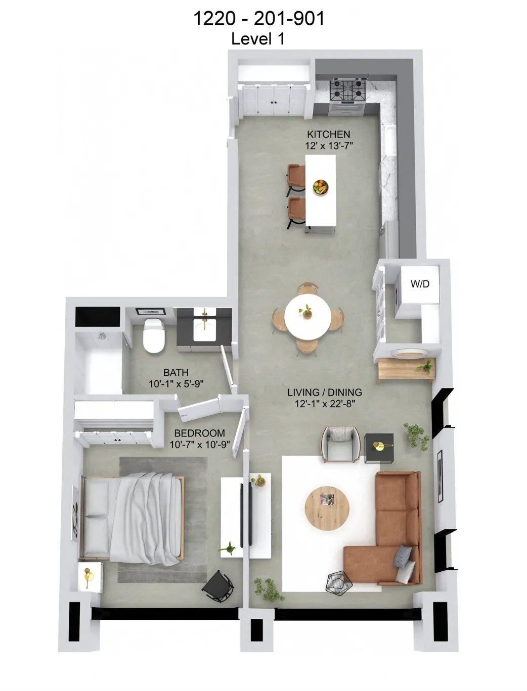 1220 W Jackson Blvd, ,  60607, USA 60607-unit#901-Chicago-IL
