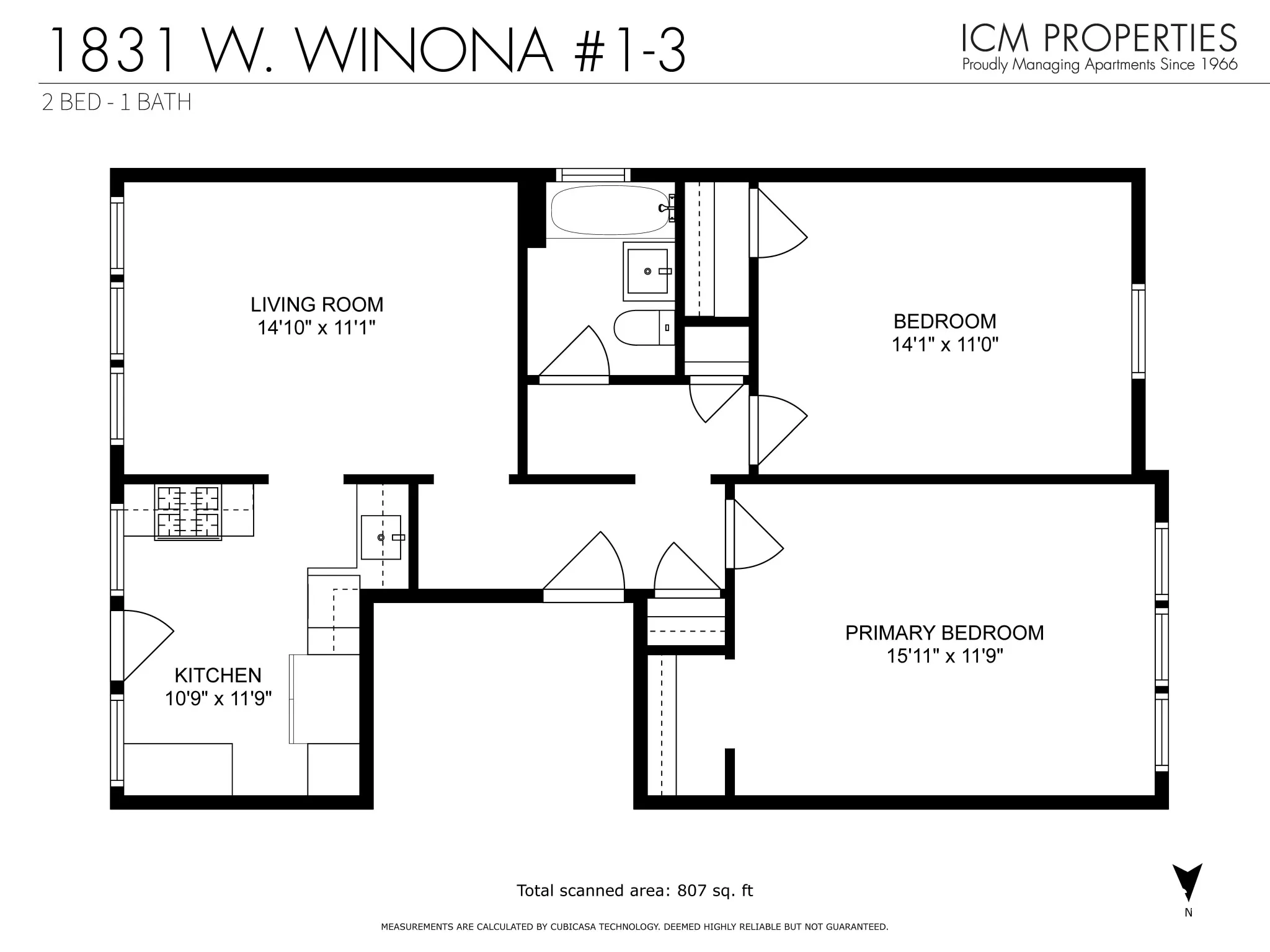 5073 N Wolcott Ave, ,  60640, USA 60640-unit#1831W-2-Chicago-IL
