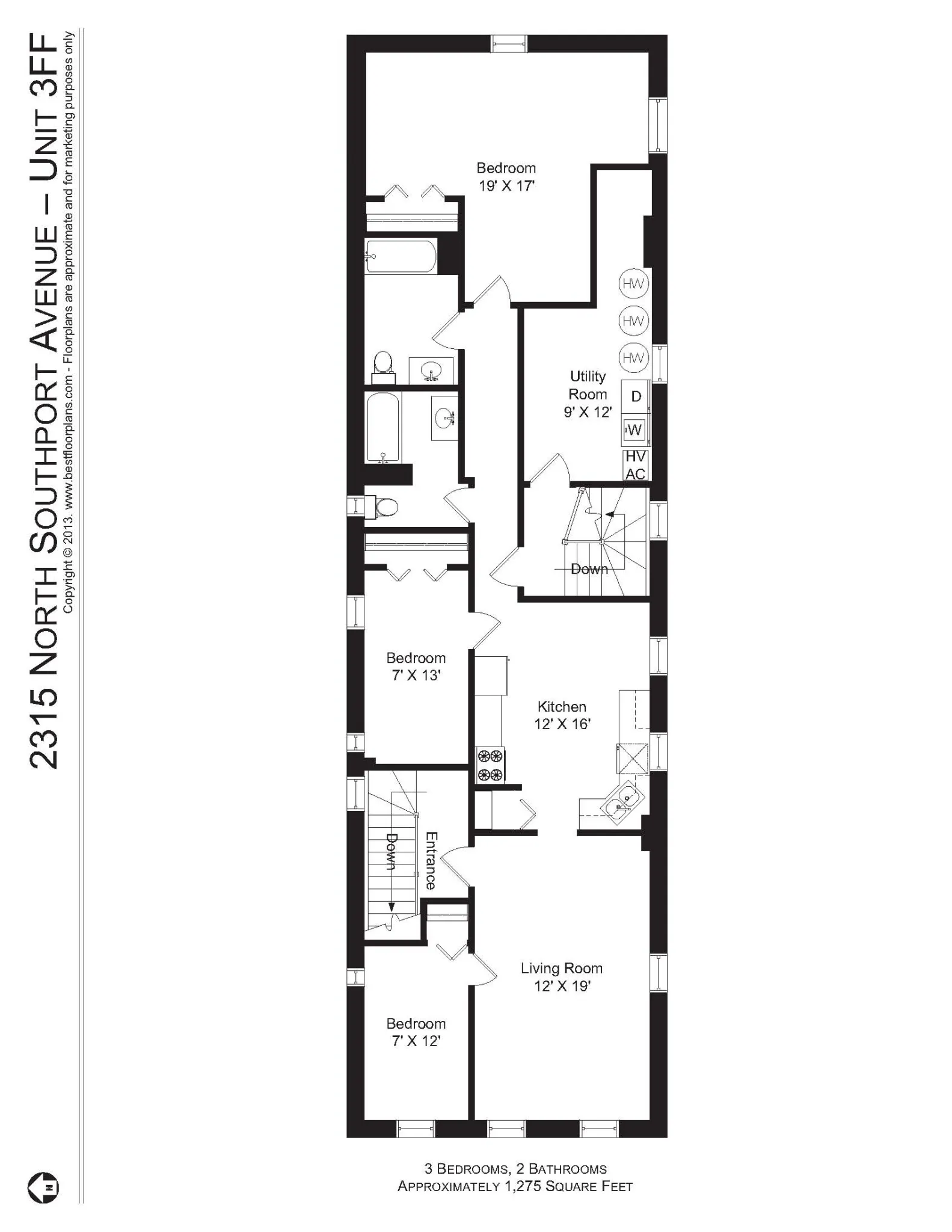 2315 N Southport Ave, , 60614, USA 60614-unit#2315-3F-Chicago-IL