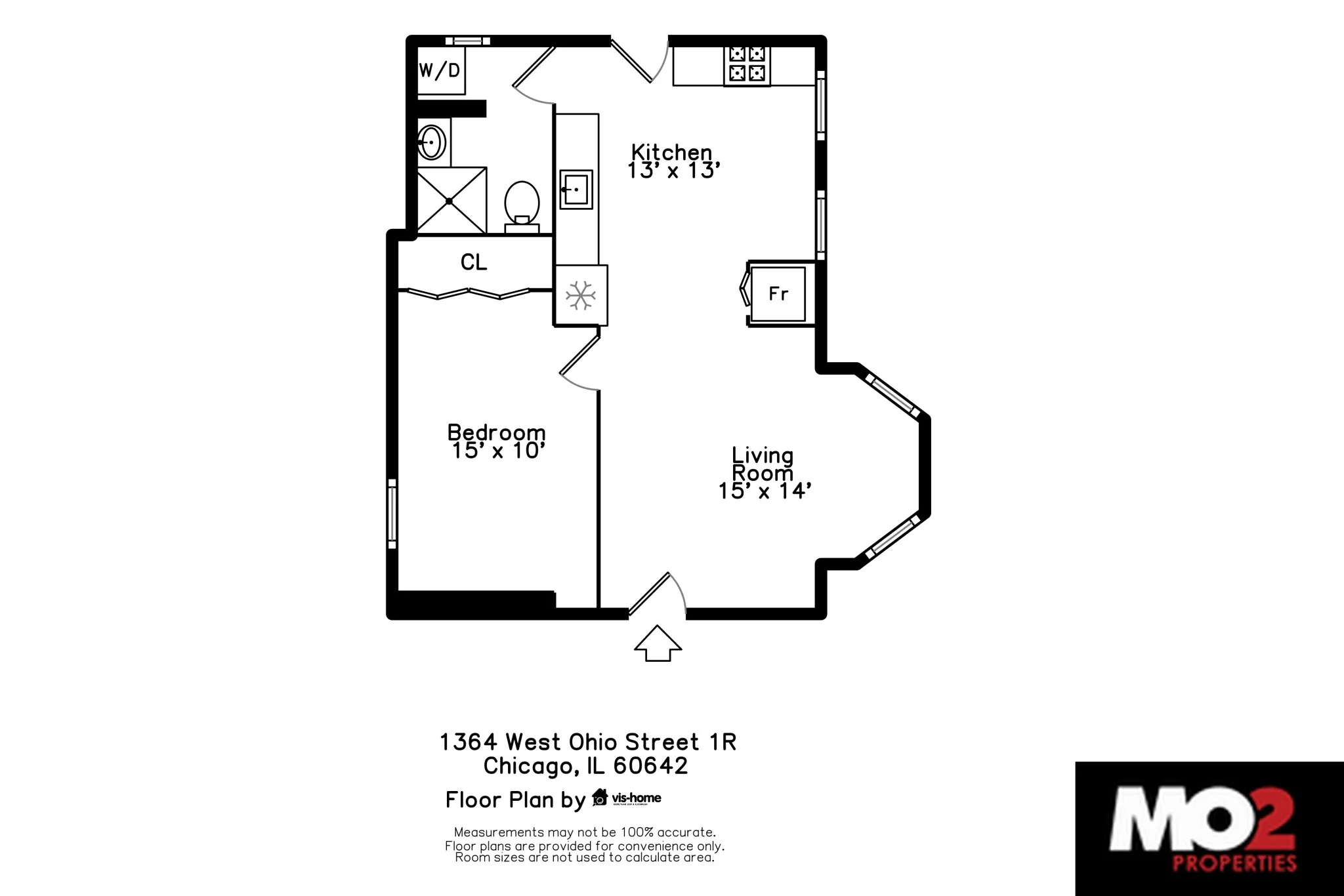 1364 W Ohio St, , 60642, USA 60642-unit#1R-Chicago-IL