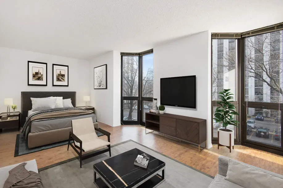 1000 N LaSalle, Two Bedroom, Bedroom