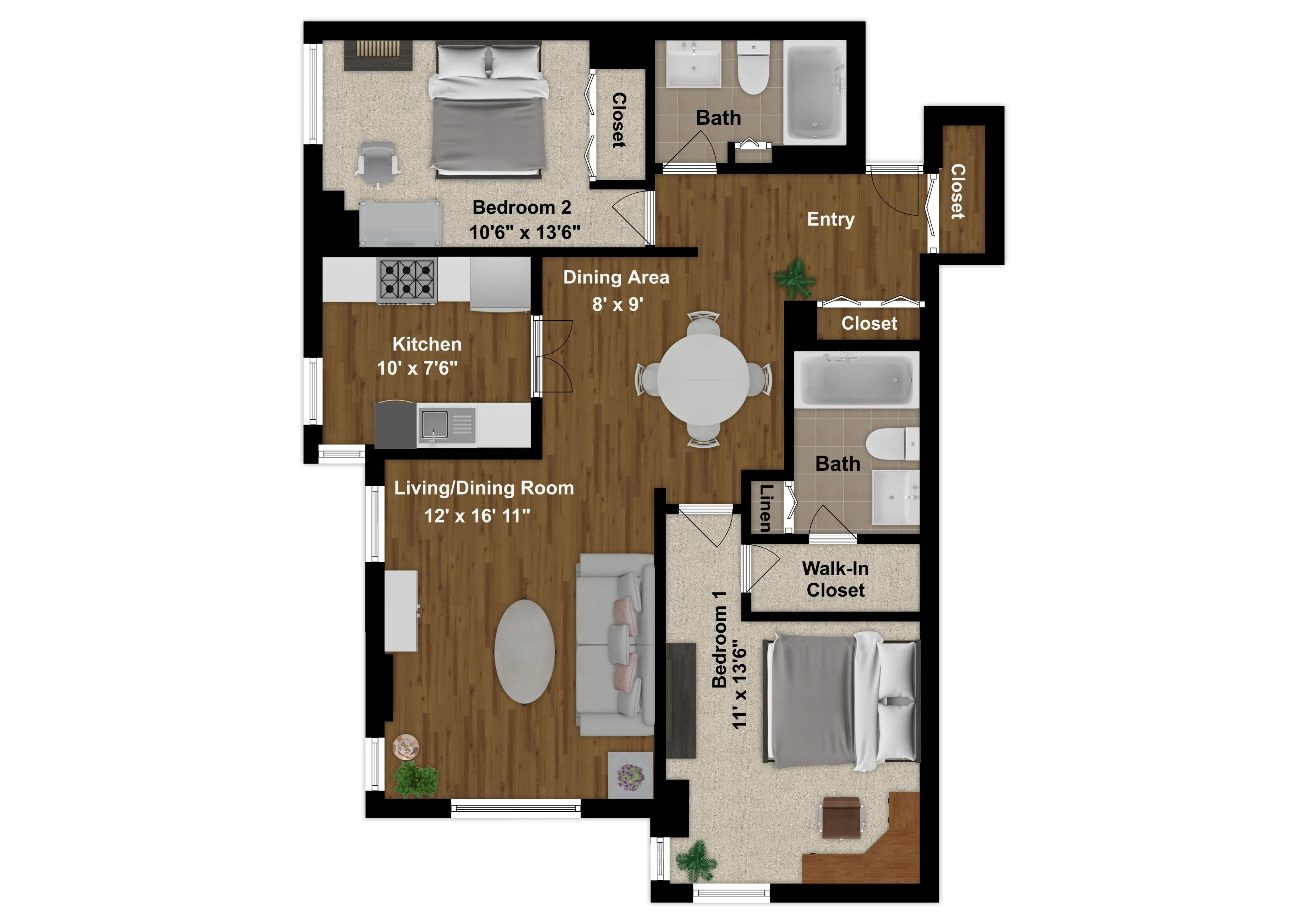 100 West Chestnut Apartments Lobby