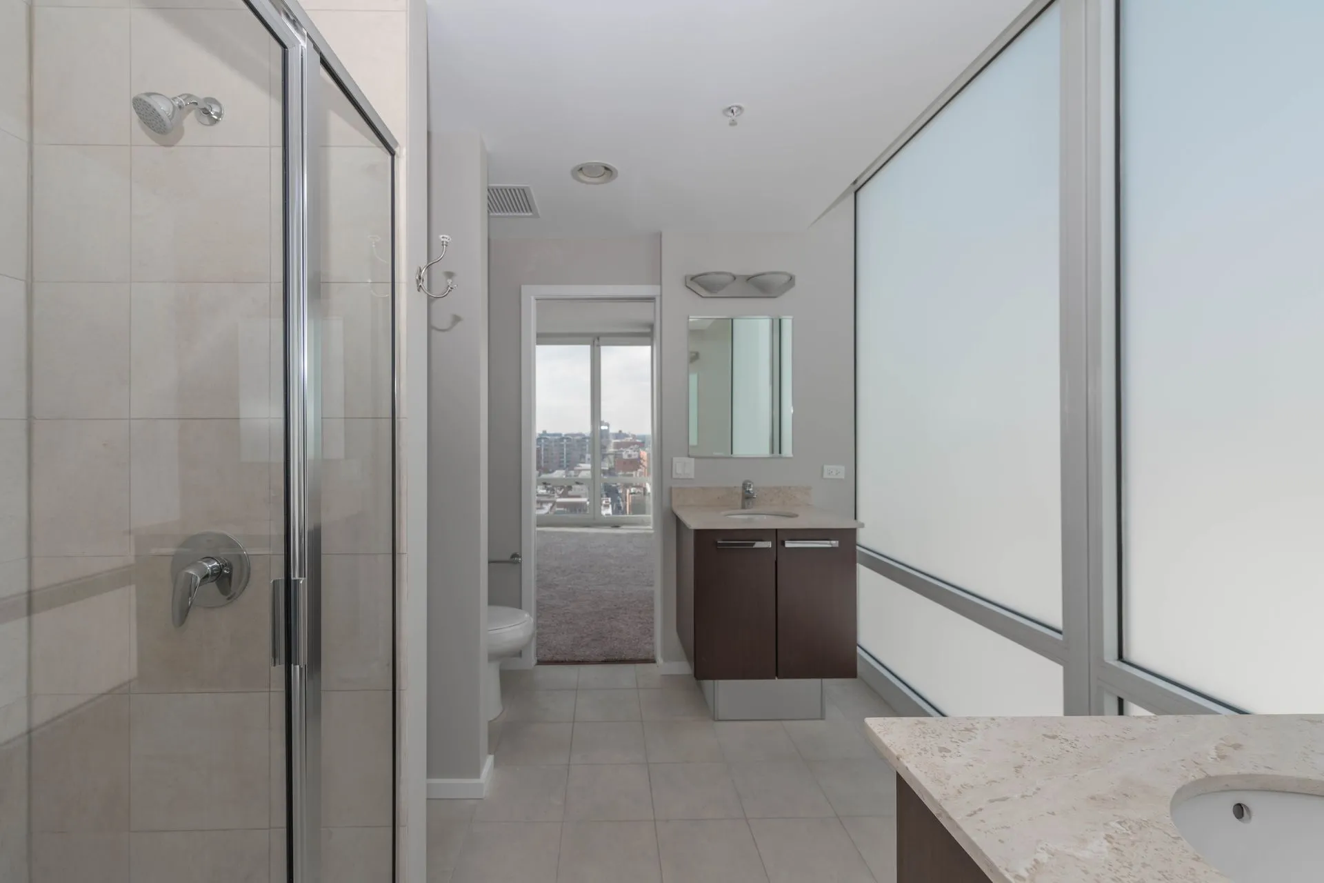 model kitchen apartment at 24 South Morgan Apartments