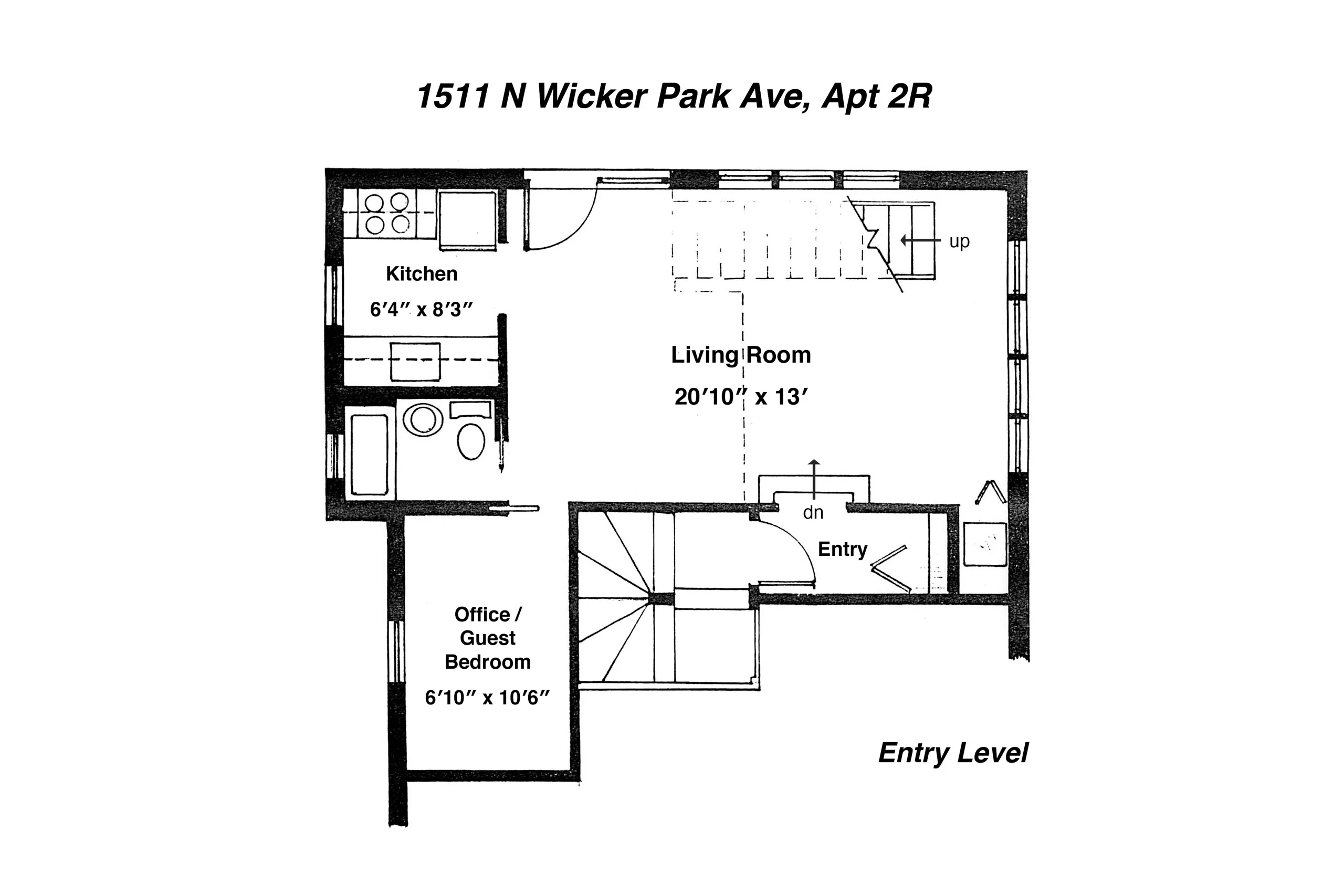 1511 N Wicker Park Ave   60622 60622-unit#2R-Chicago-IL