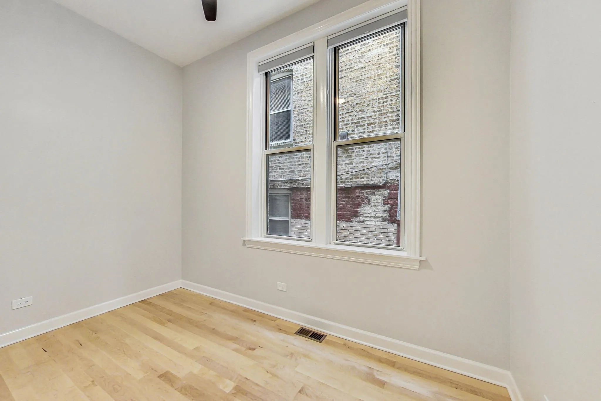 Custom window blinds have been added