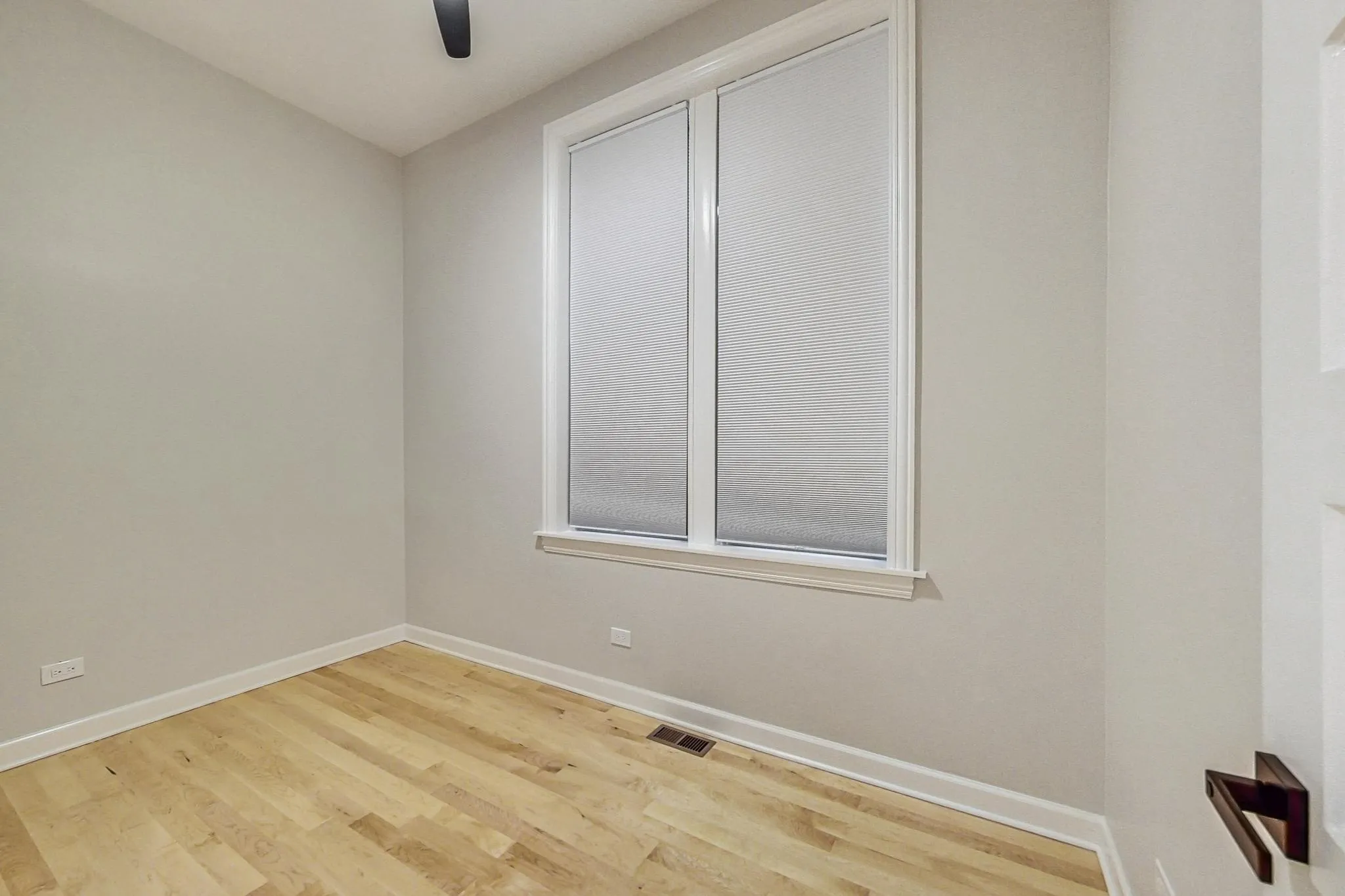 Custom window blinds have been added