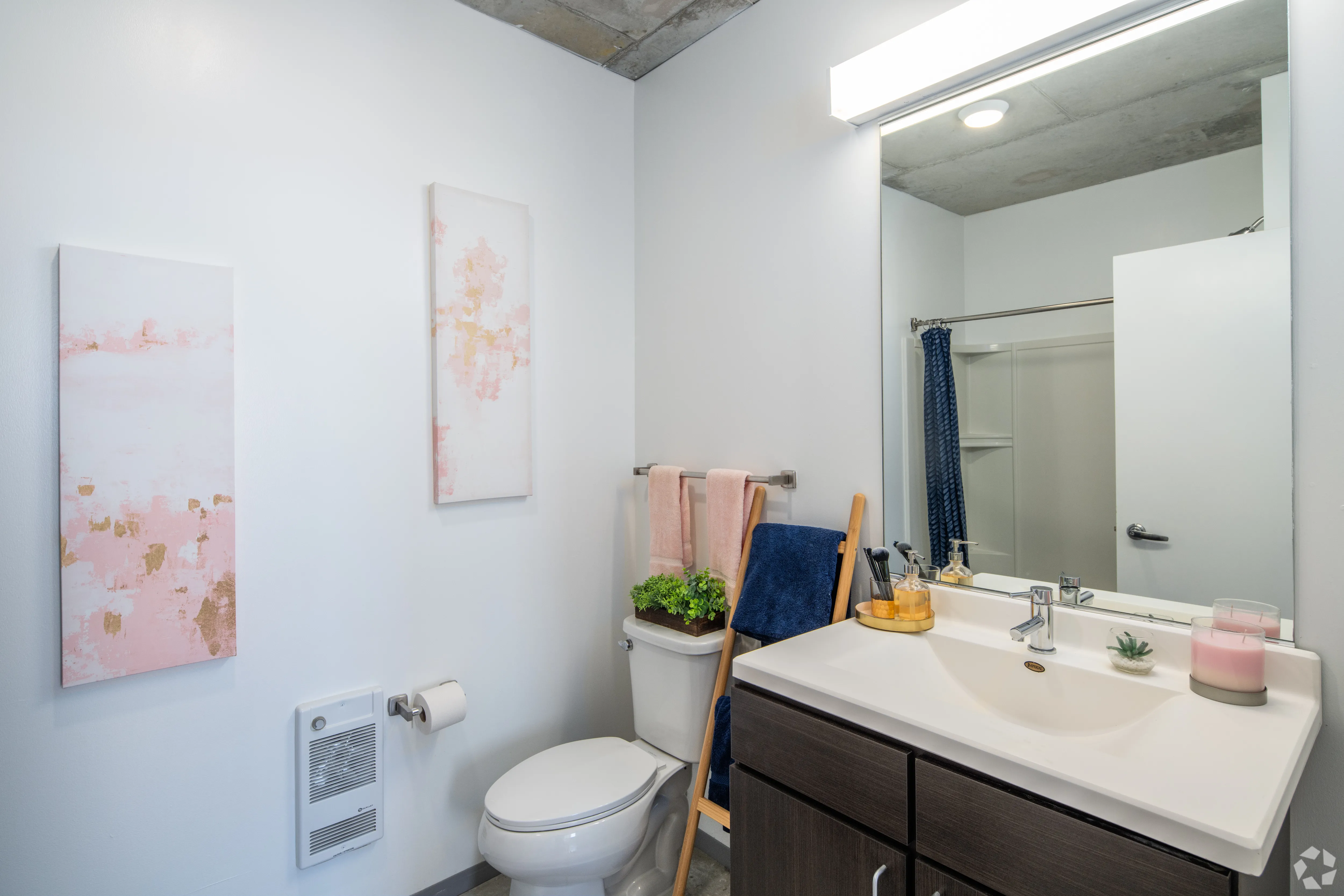 living room rendering at Vue53 Apartments  in Hyde Park Chicago