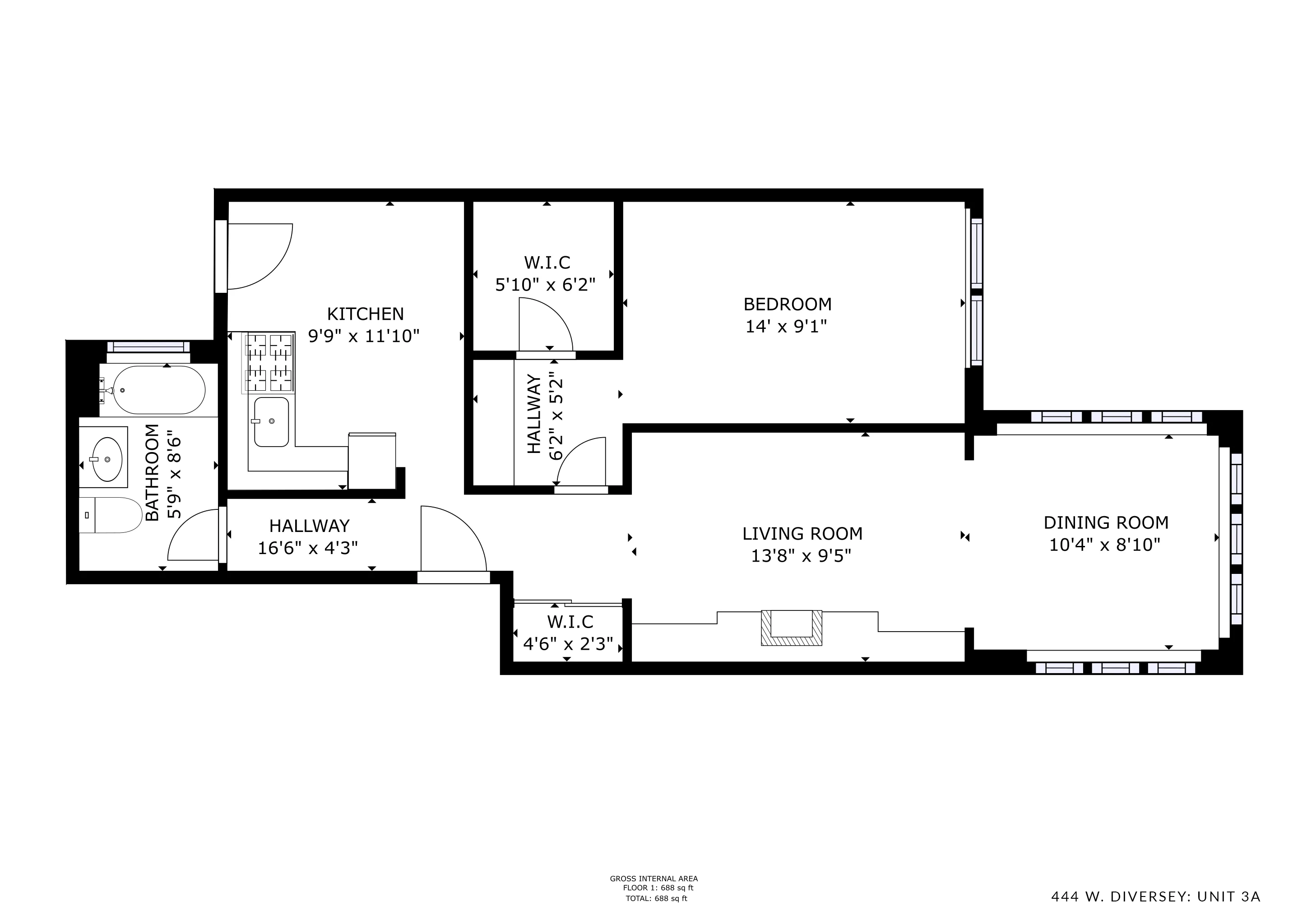 430-446 West Diversey Apartments in Lakeview, Chicago