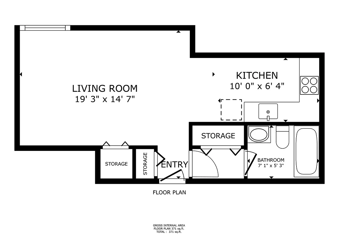 bedroom at 515 West Barry Apartments in Lakeview, Chicago