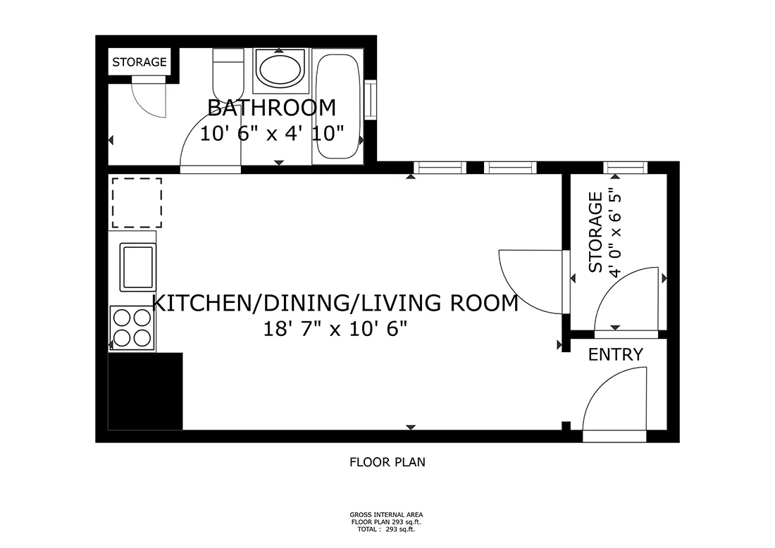 596 West Hawthorne, Studio Apartment