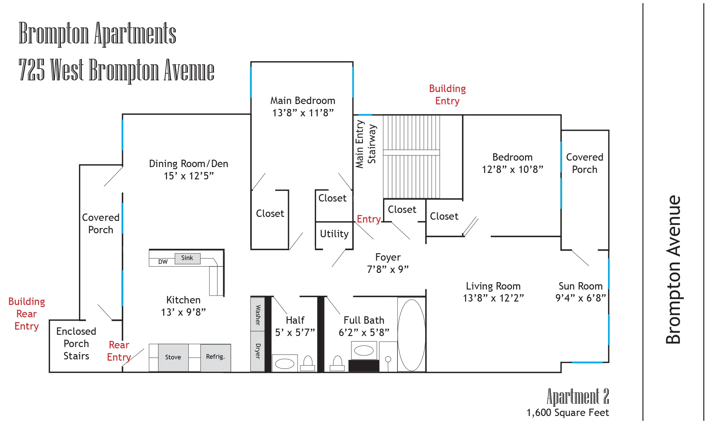 725 W Brompton Ave 60657 60657-Brompton Apartments-unit#2-Chicago-IL