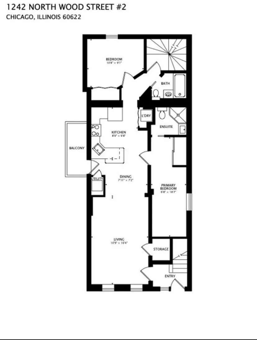 1242 N Wood St 60622 60622-unit#2-Chicago-IL