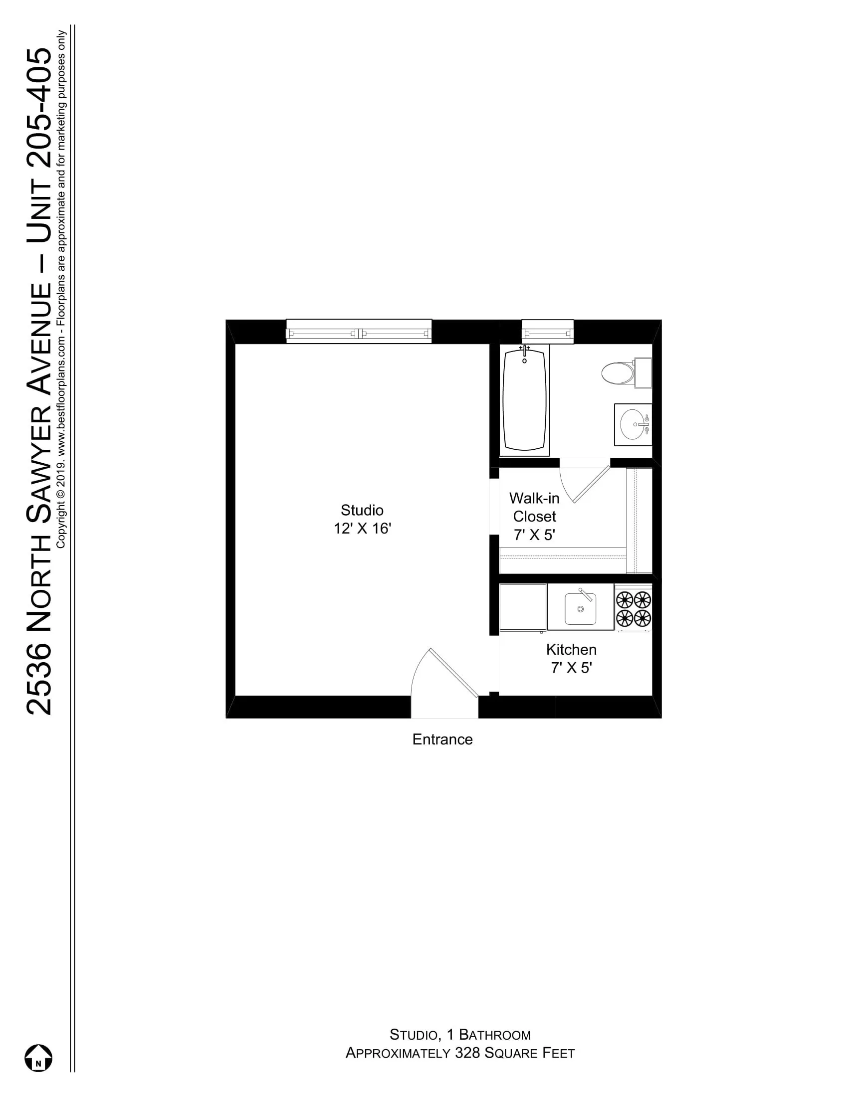 2536 N SAWYER AVE 60647-unit#210-Chicago-IL