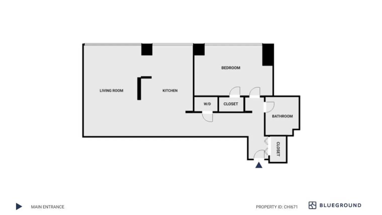 210 N Wells St 60601 60601-Lake & Wells Apartments-unit#ID671-Chicago-IL