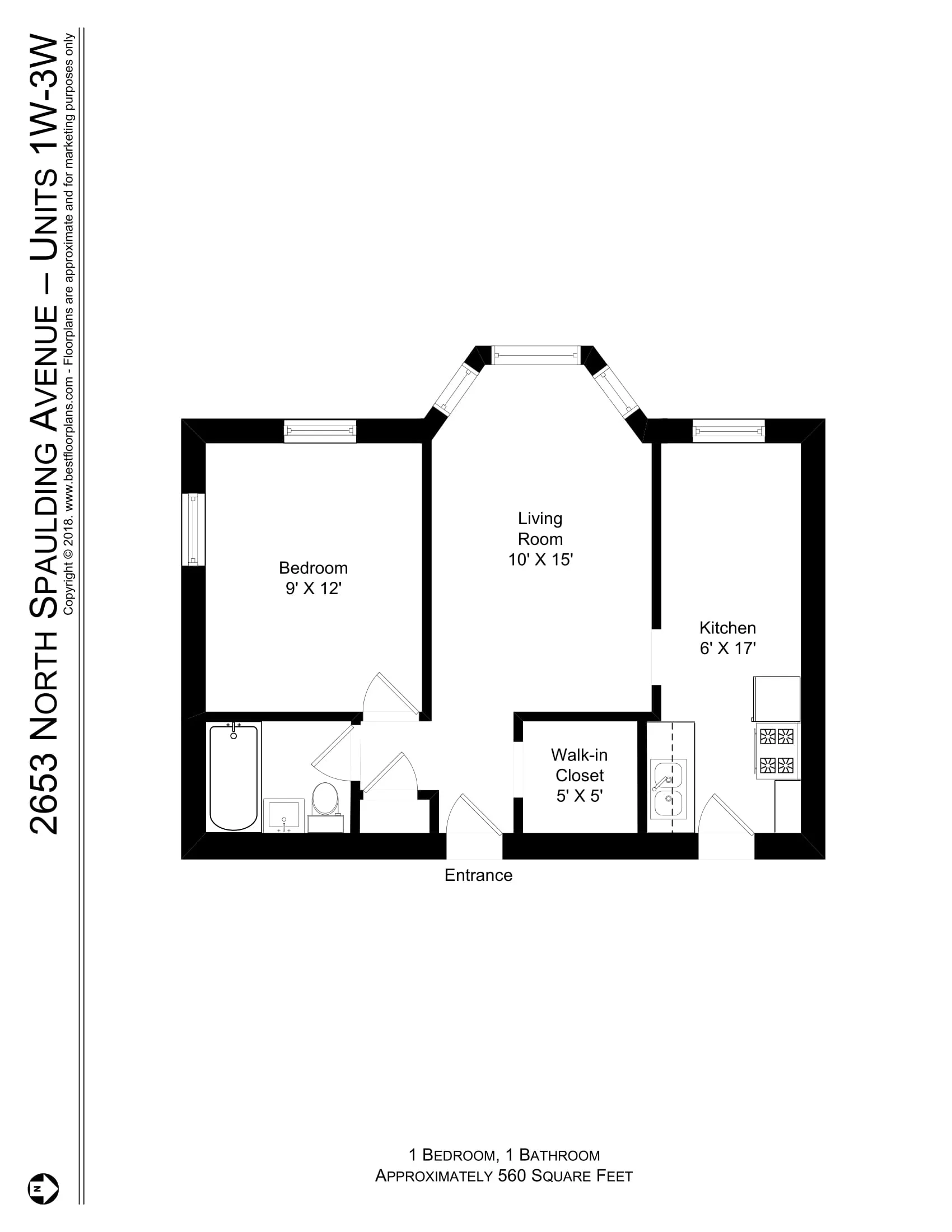 2647 N Spaulding Ave   60647 60647-unit#2W-Chicago-IL