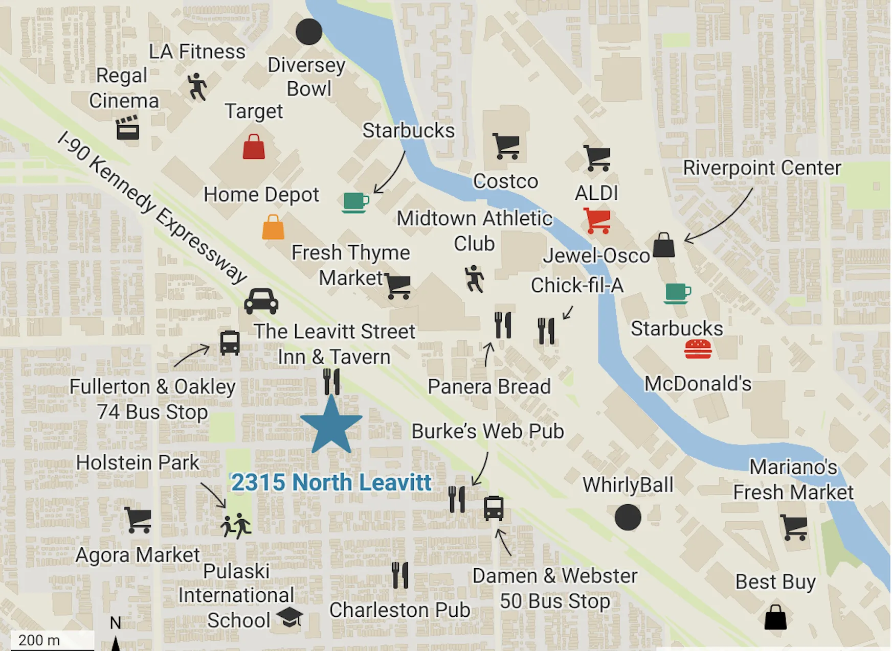 2315 N Leavitt St   60647 60647-unit#3F-Chicago-IL