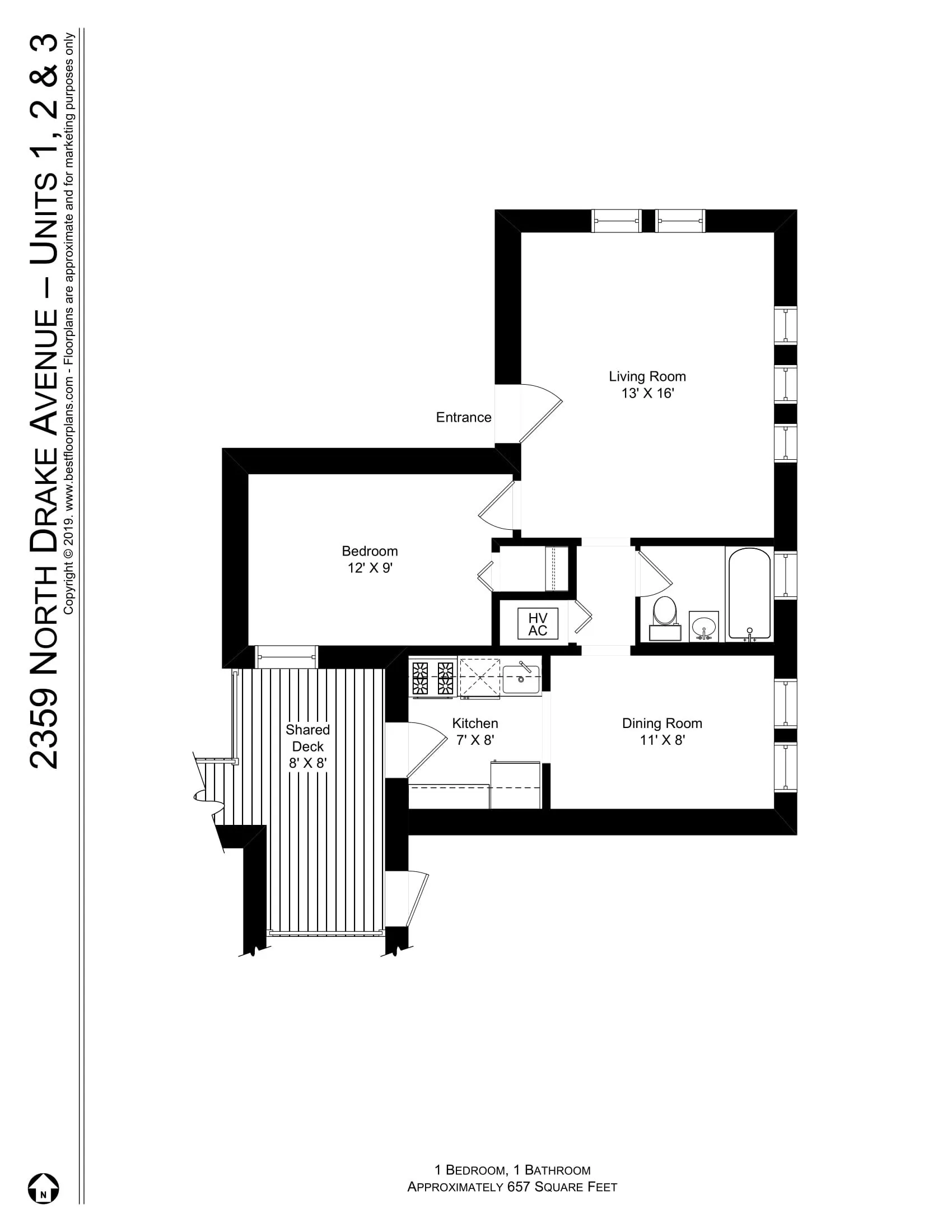 2359 N Drake Ave   60647 60647-unit#2-Chicago-IL
