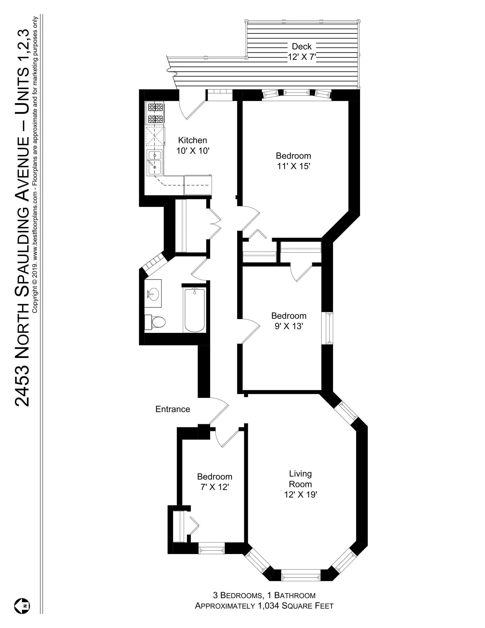 2453 N Spaulding apt 3, ,  60647 60647-unit#3-Chicago-IL