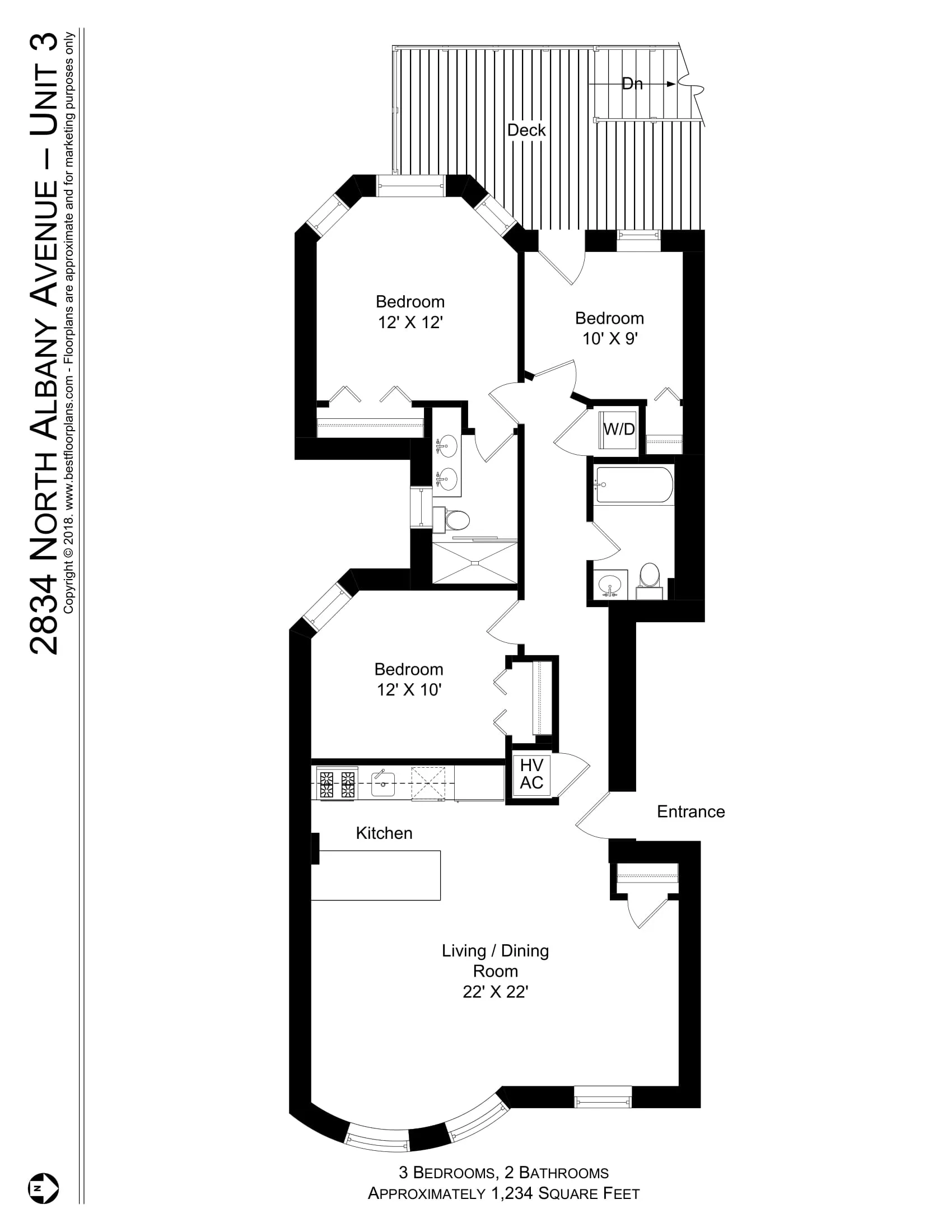 2836 N ALBANY AVE 60618-unit#3-Chicago-IL