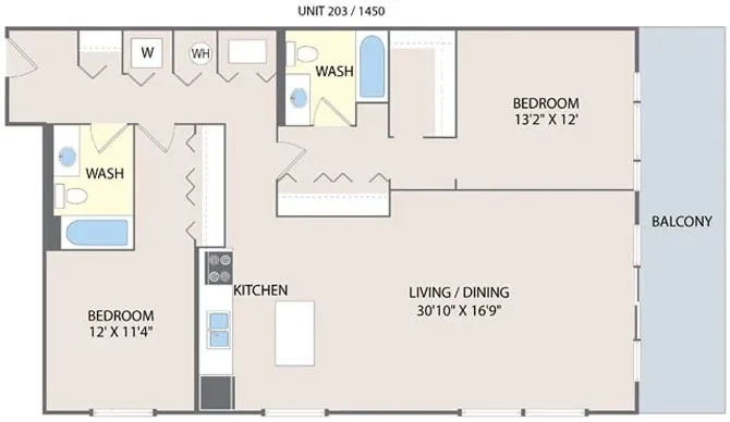 2010 W Pierce Ave   60622 60622-unit#203-Chicago-IL
