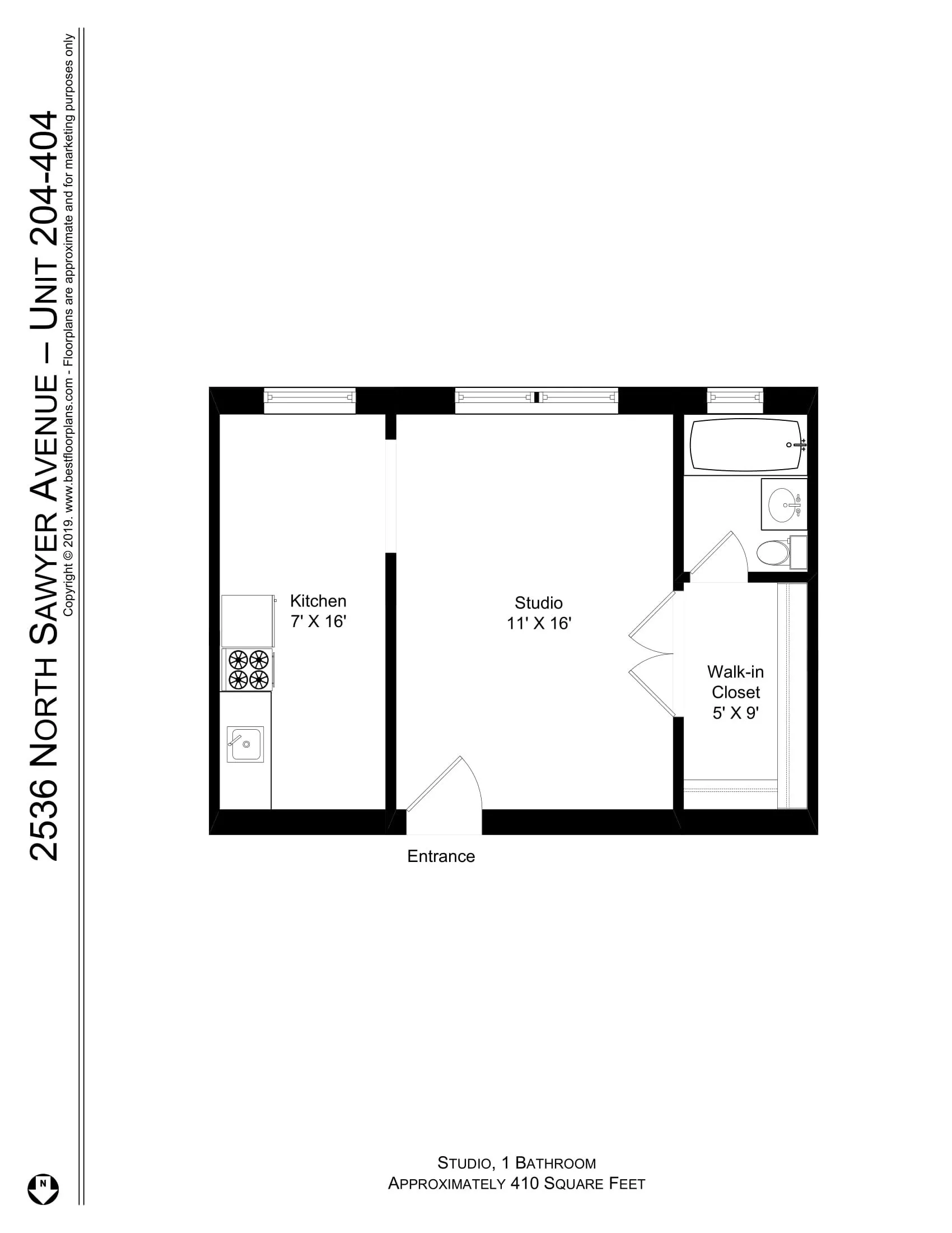 2536 N Sawyer Ave   60647 60647-unit#304-Chicago-IL