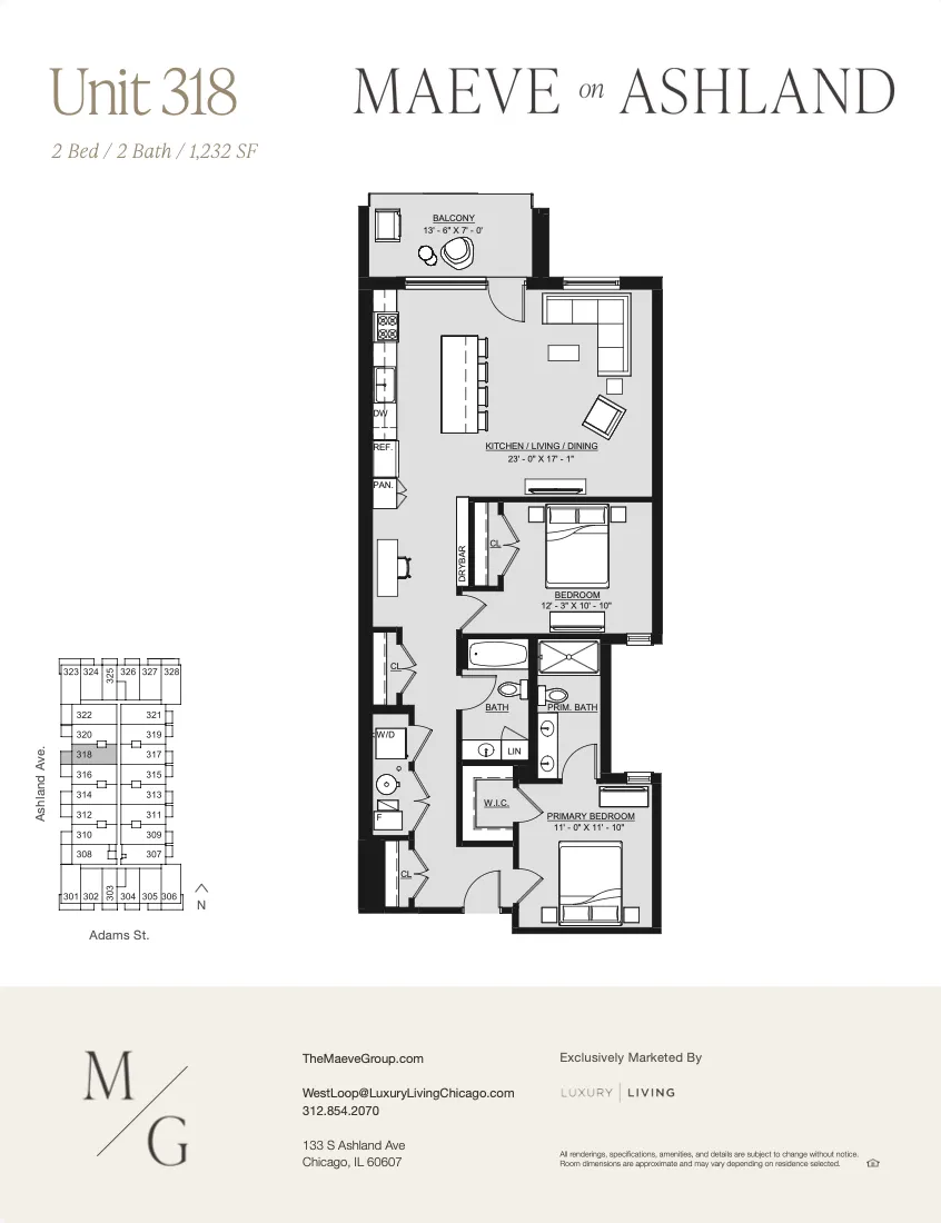 133 S Ashland Ave 60607 60607-The Maeve-unit#318-Chicago-IL