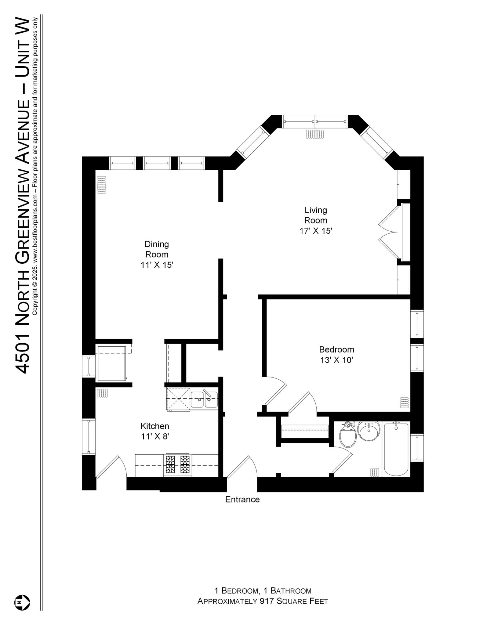 4501 N Greenview Ave, , 60640, USA 60640-unit#4507-2W-Chicago-IL