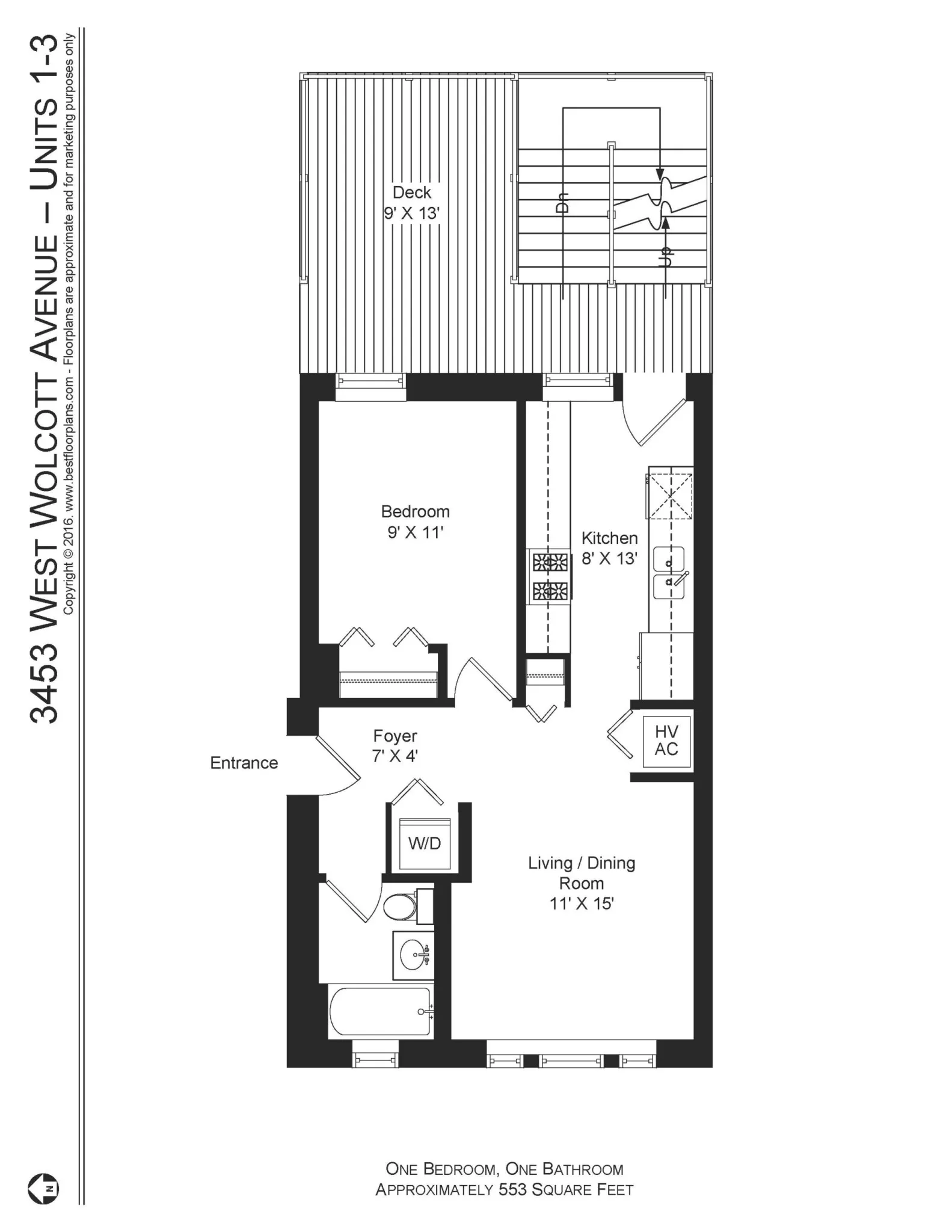 1849 W Cornelia Ave, ,  60657, USA 60657-unit#3453-3-Chicago-IL