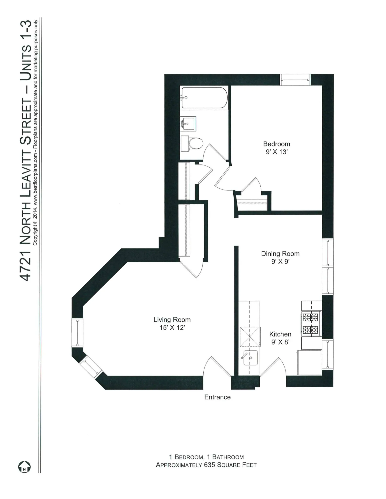 4715 N Leavitt St, ,  60625, USA 60625-unit#4721-3-Chicago-IL