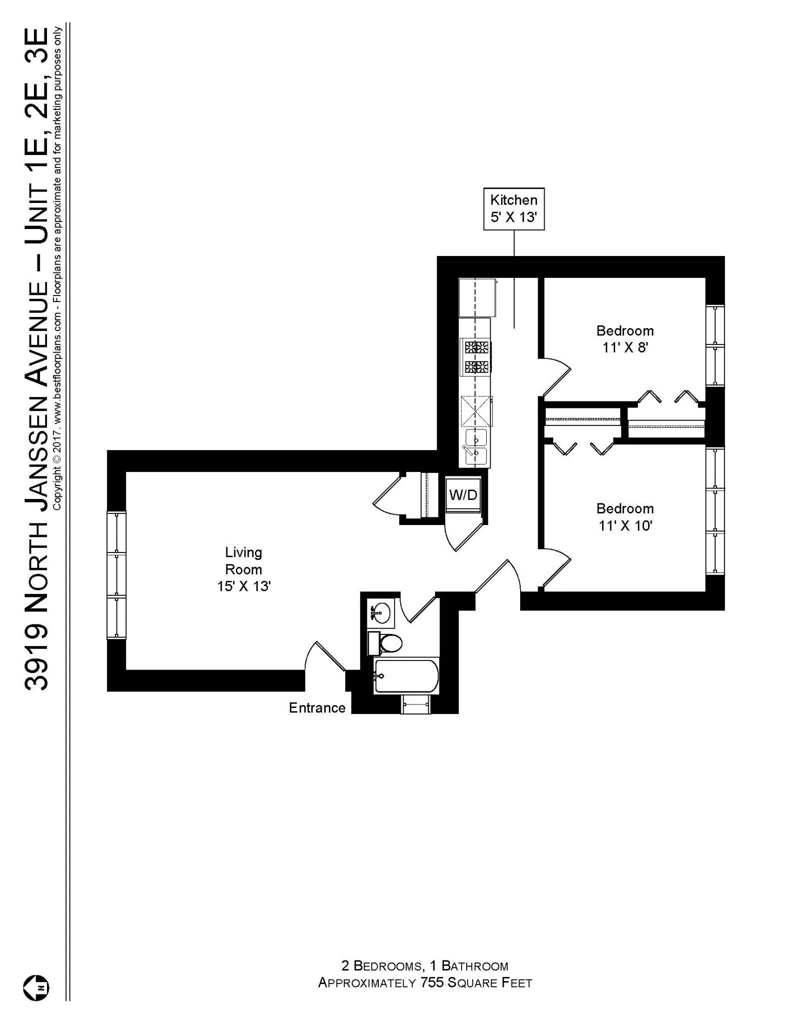 3915 N Janssen Ave, ,  60613, USA 60613-unit#3919-1E-Chicago-IL