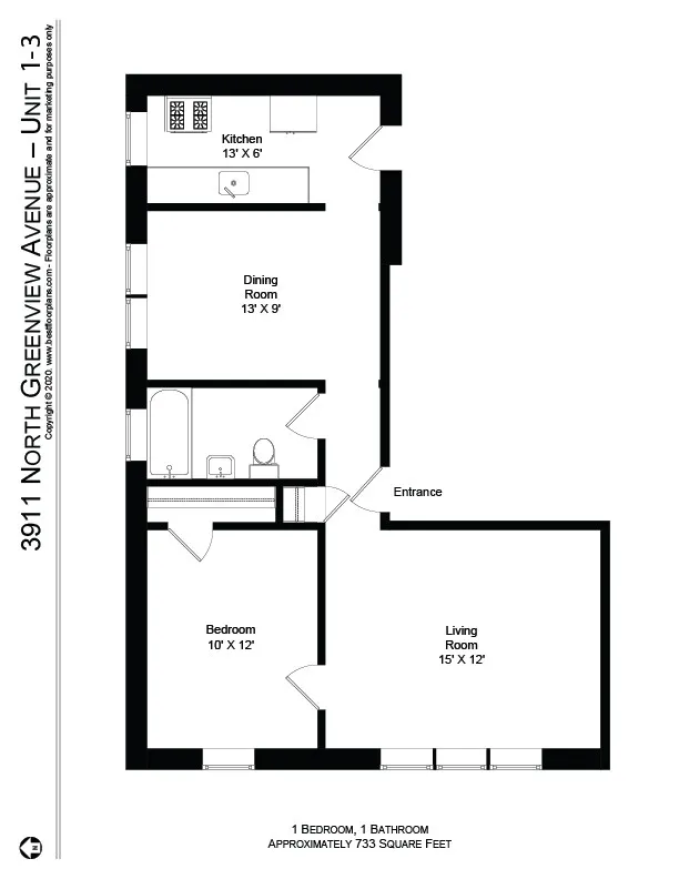 1478 W Byron St, , 60613, USA 60657-unit#3911-1-Chicago-IL