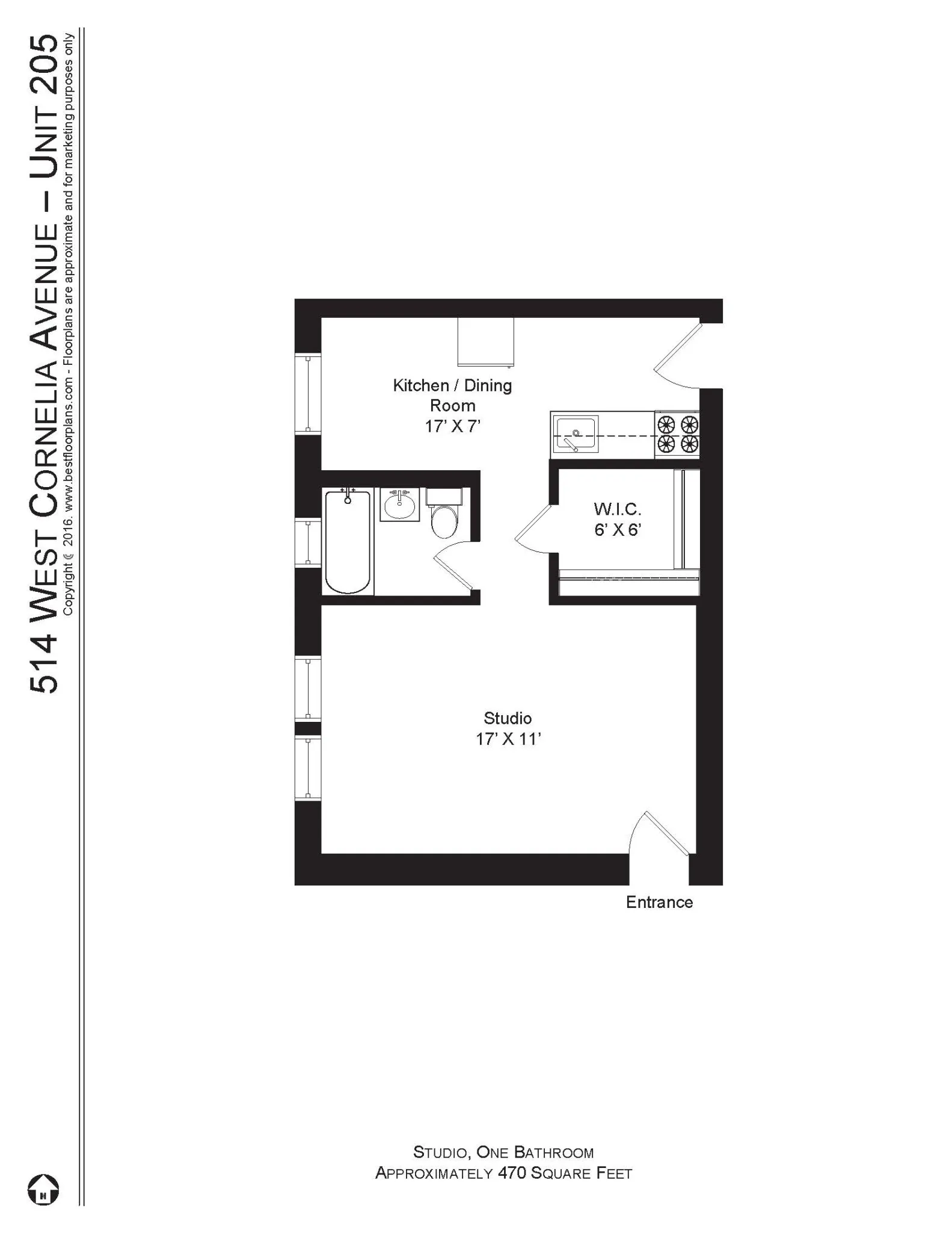512 W Cornelia Ave, ,  60657, USA 60657-unit#514-205-Chicago-IL