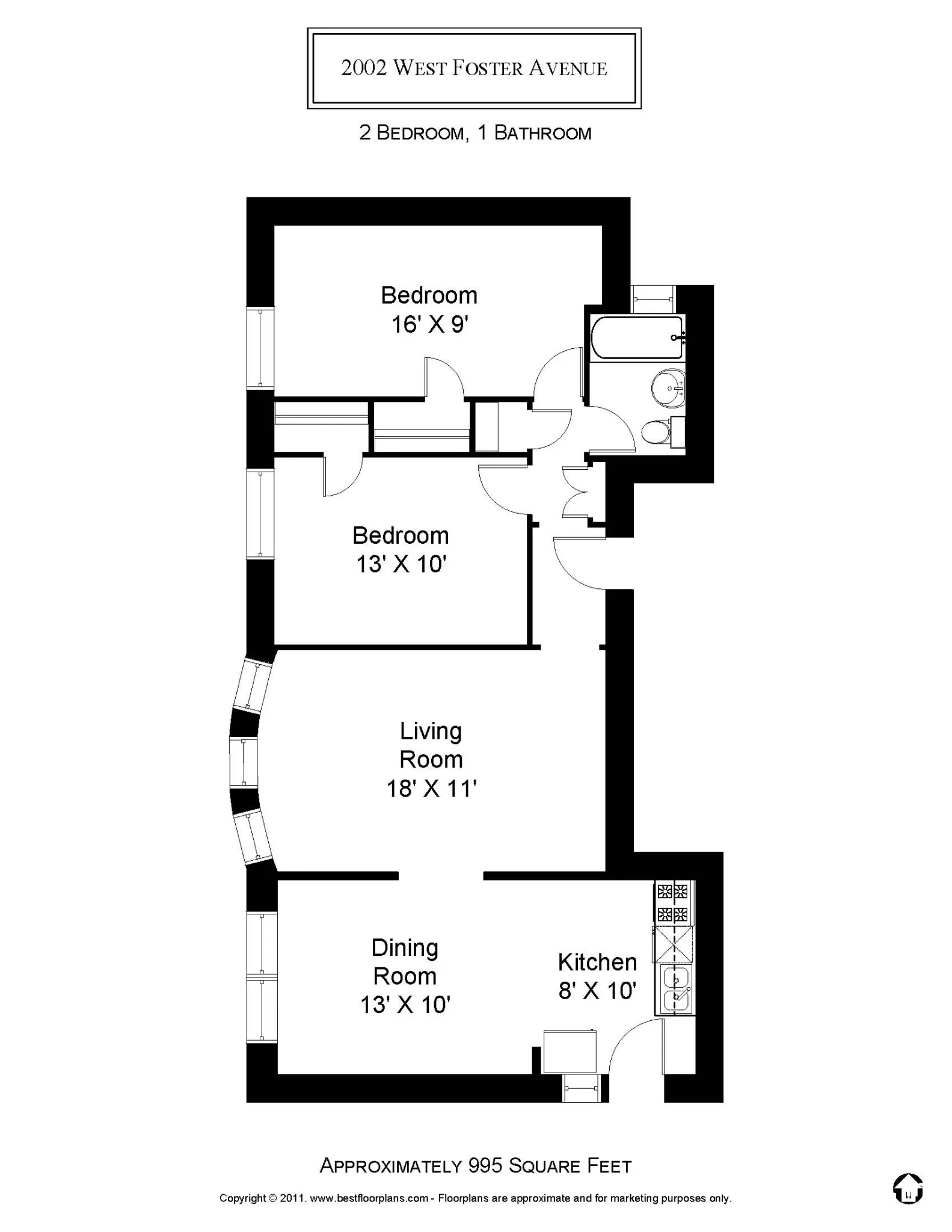 2000 W Foster Ave, ,  60625, USA 60640-unit#2002-3-Chicago-IL
