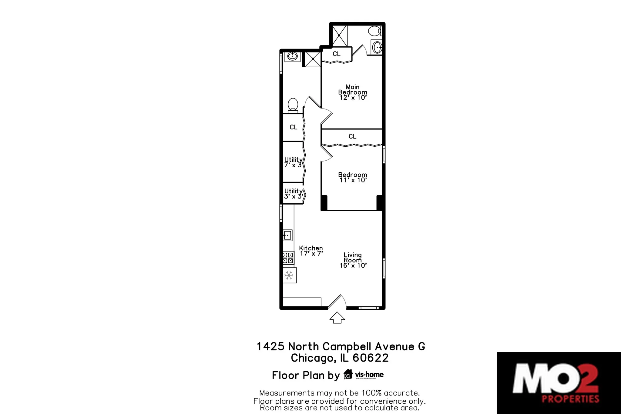 1425 N Campbell Ave, ,  60622, USA 60622-unit#G-Chicago-IL