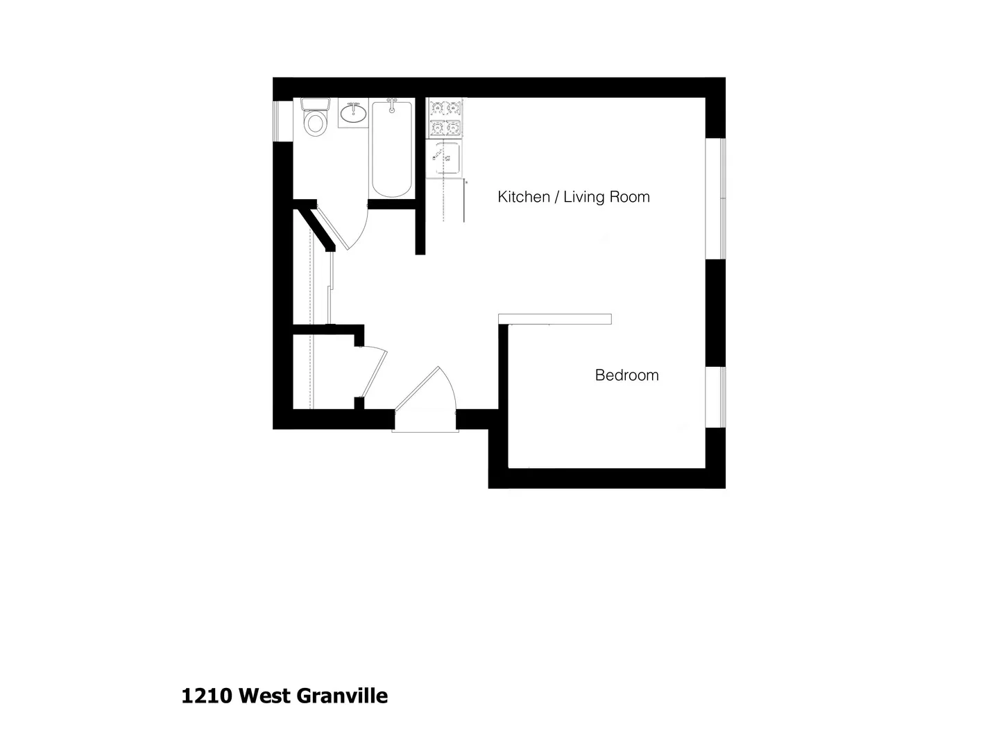 1210 W Granville Ave, ,  60660, USA 60660-unit#208-Chicago-IL
