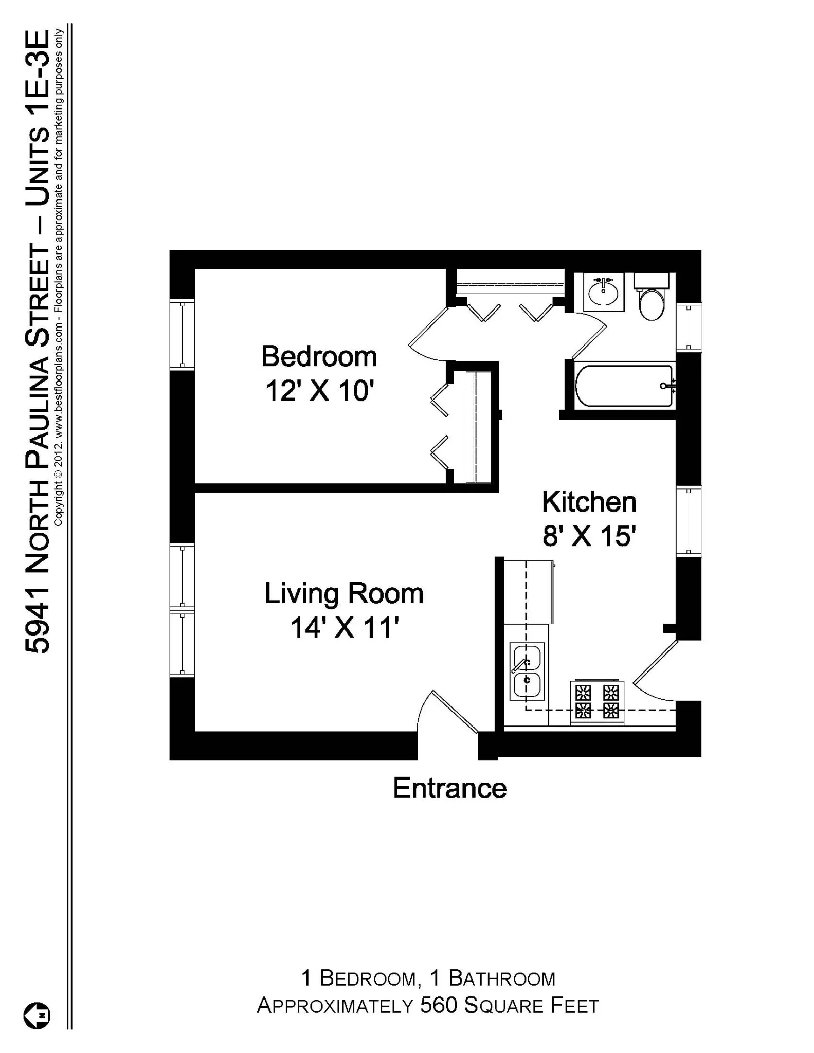 5941 N Paulina St, ,  60660, USA 60660-unit#5941P-1E-Chicago-IL