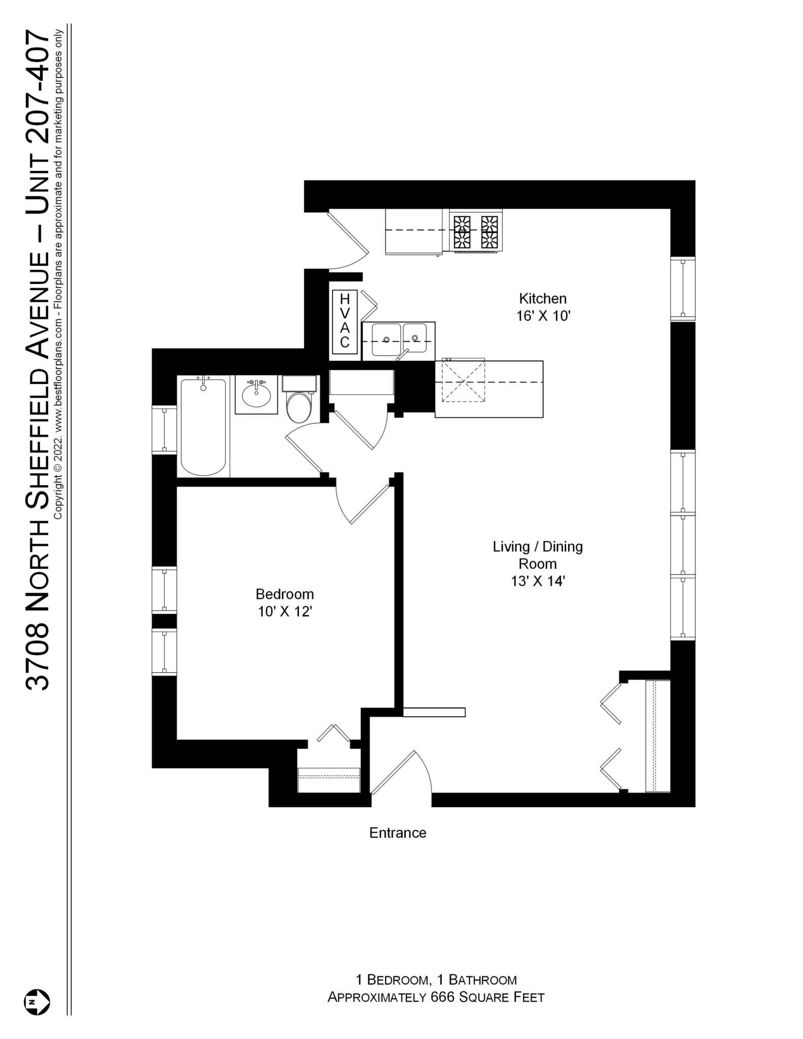 3708 N Sheffield Ave, ,  60613, USA 60613-unit#3708-407-Chicago-IL