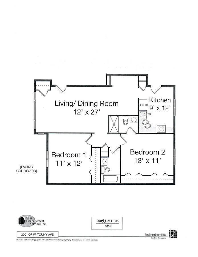 2001 W Touhy Ave, ,  60645, USA 60645-unit#2005-106-Chicago-IL