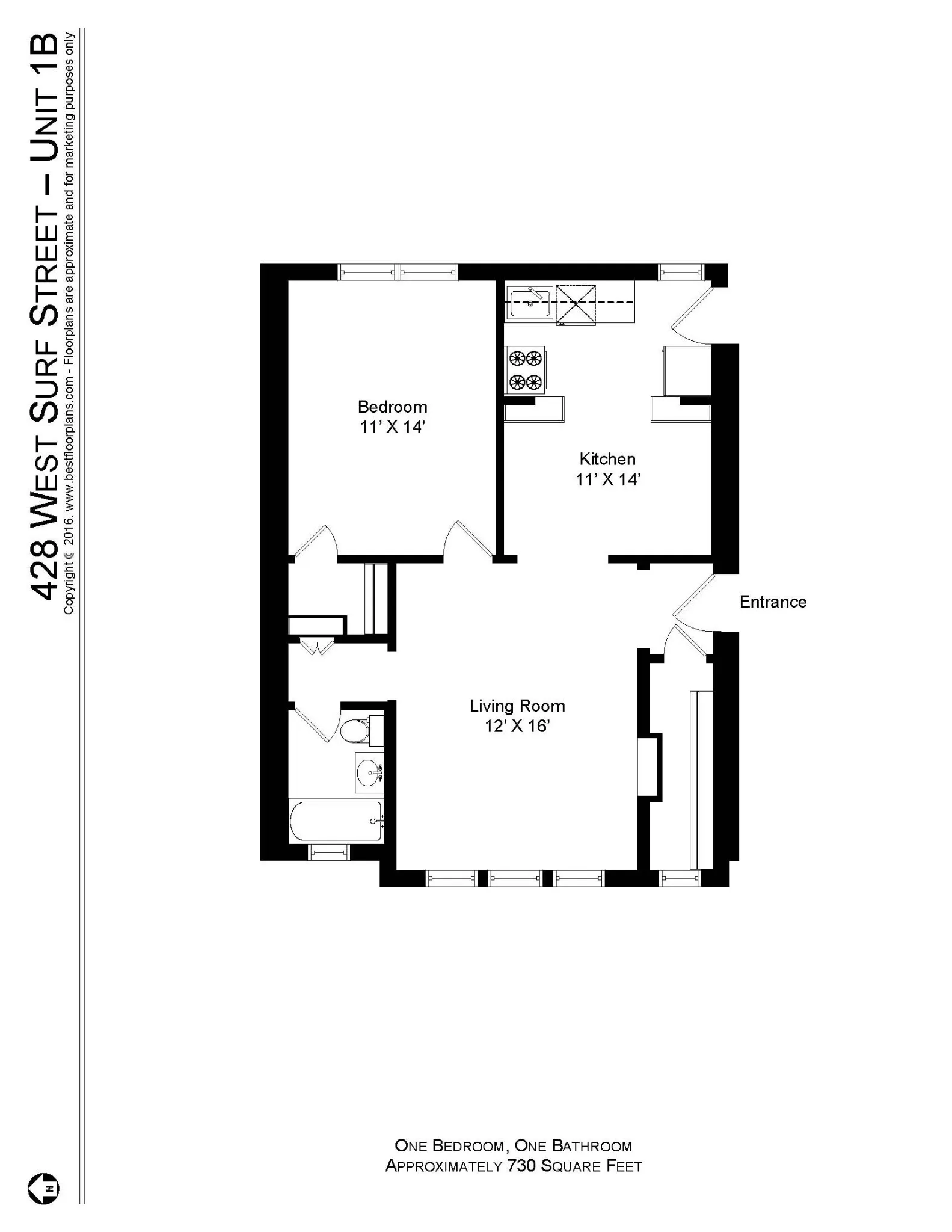 428 W Surf St, , 60657, USA 60657-unit#428-1B-Chicago-IL