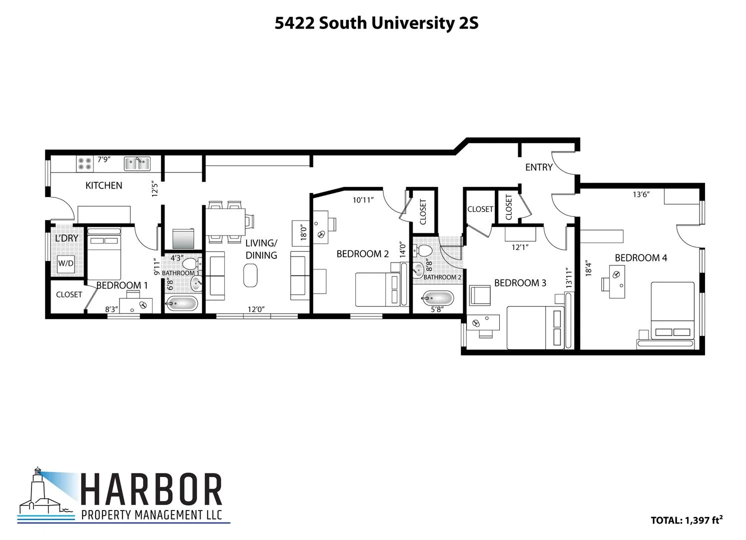 5424 S University Ave, ,  60615, USA 60615-unit#2S-Chicago-IL
