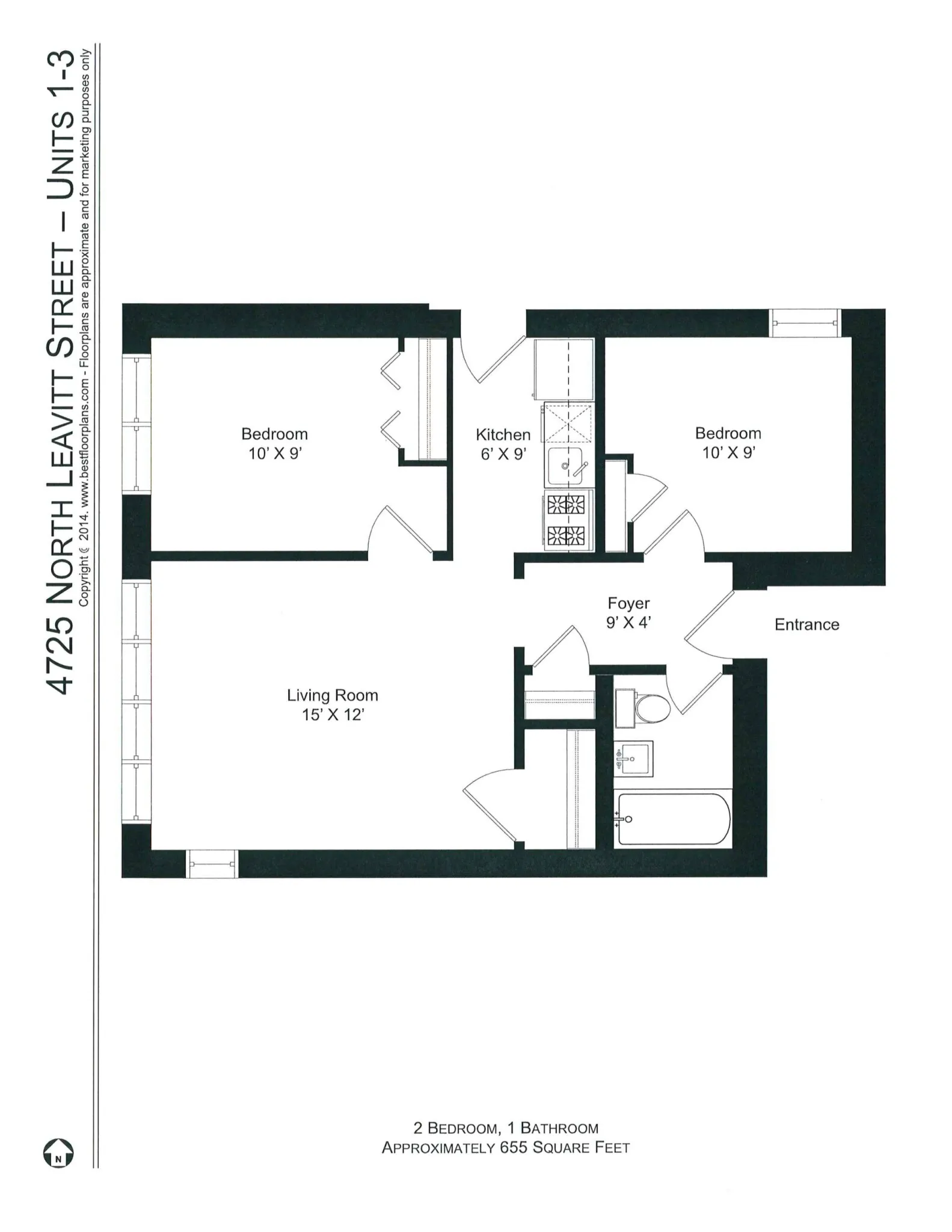 4715 N Leavitt St, ,  60625, USA 60625-unit#4725-1-Chicago-IL