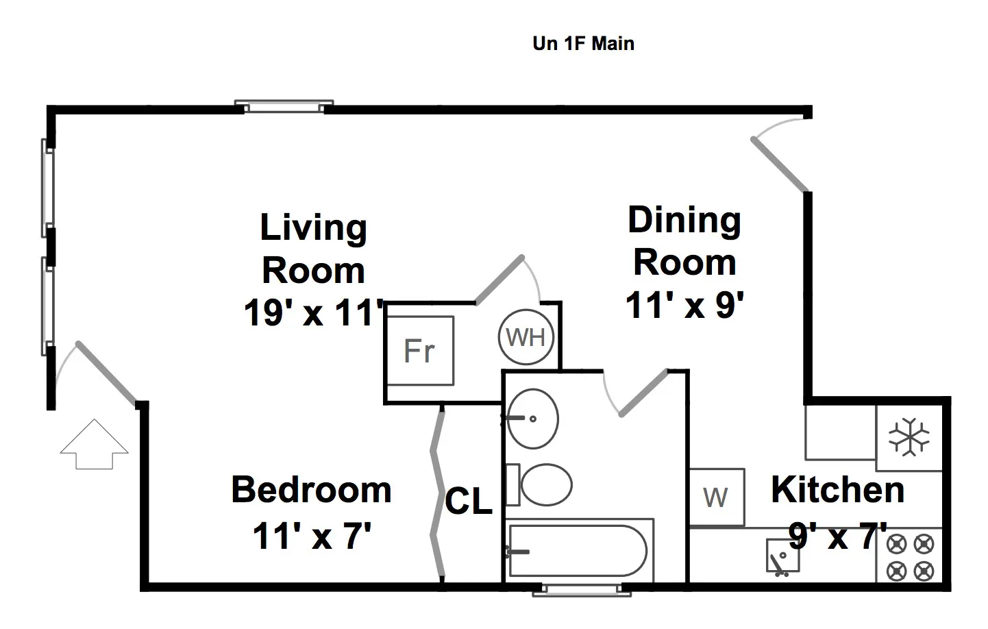 1230 N Greenview Ave, ,  60642, USA 60642-unit#1F-Chicago-IL