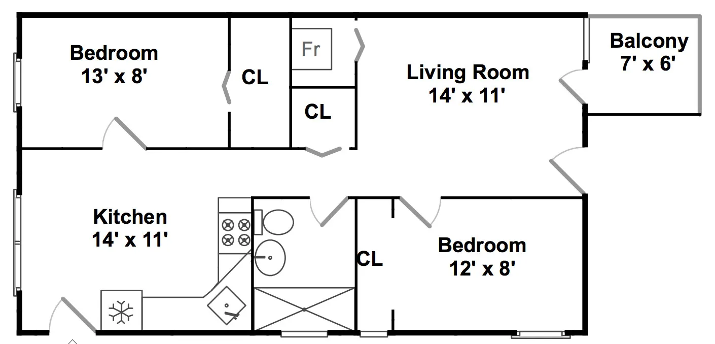2068 Western Ave, Flossmoor,  60422, USA 60647-unit#2R-Chicago-IL