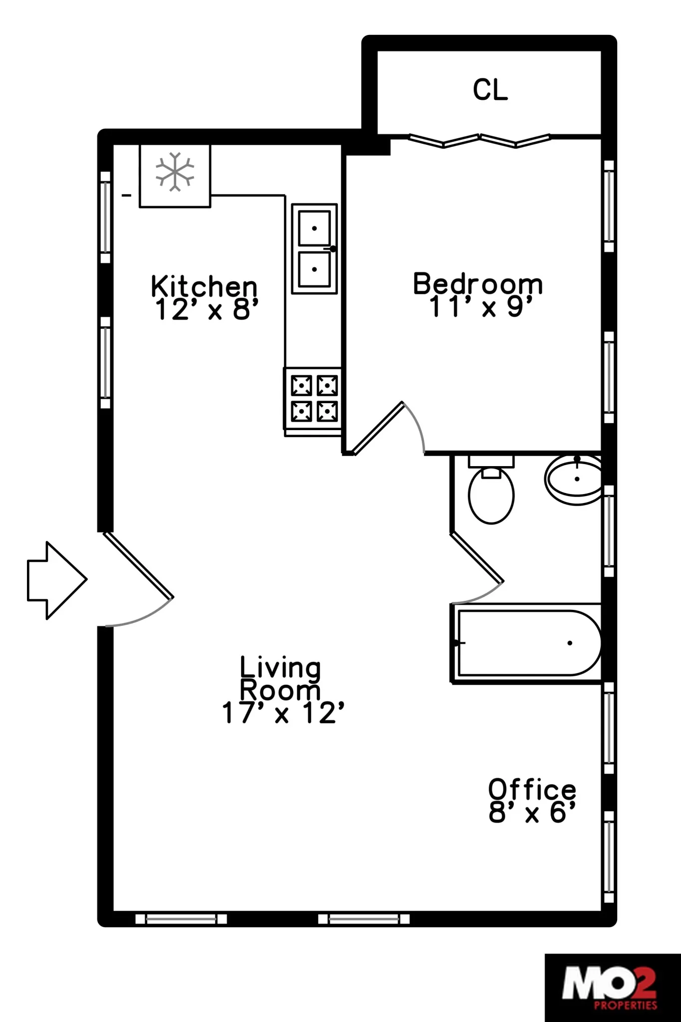 1318 N Cleaver St, ,  60642, USA 60642-unit#1F-Chicago-IL