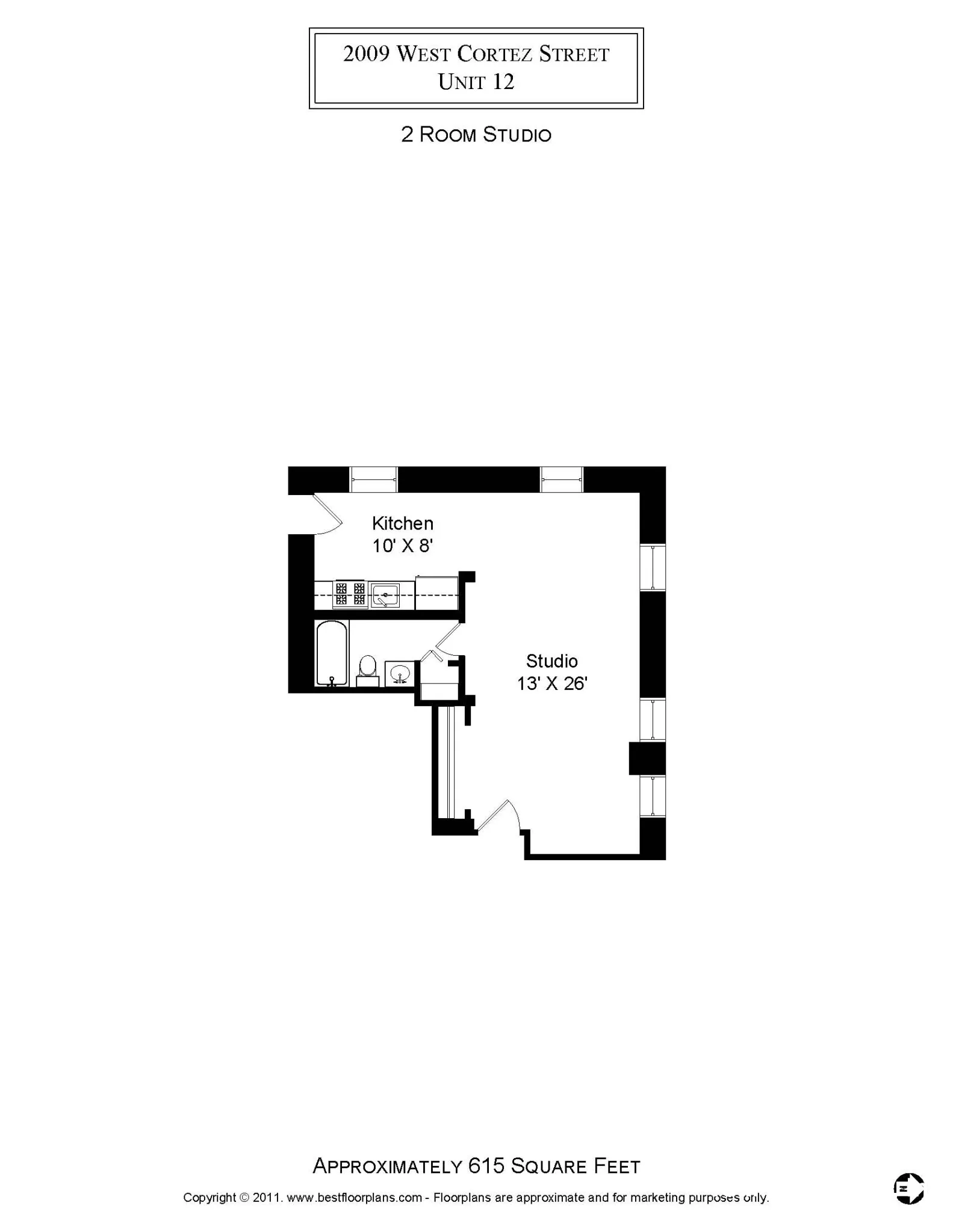 1022 N Damen Ave, , 60622, USA 60622-unit#2009-12-Chicago-IL