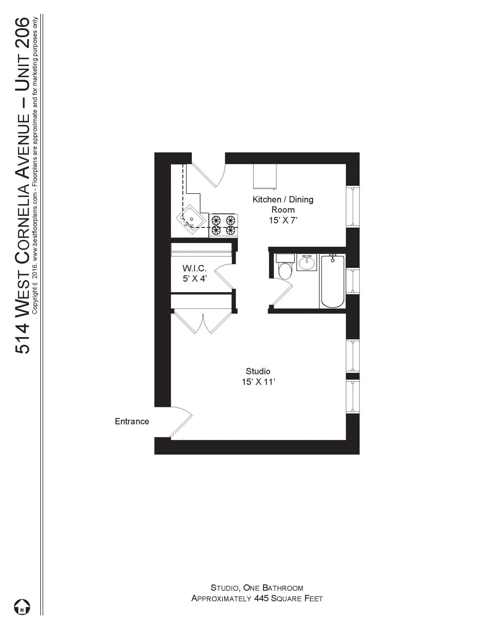 512 W Cornelia Ave, , 60657, USA 60657-unit#514-206-Chicago-IL